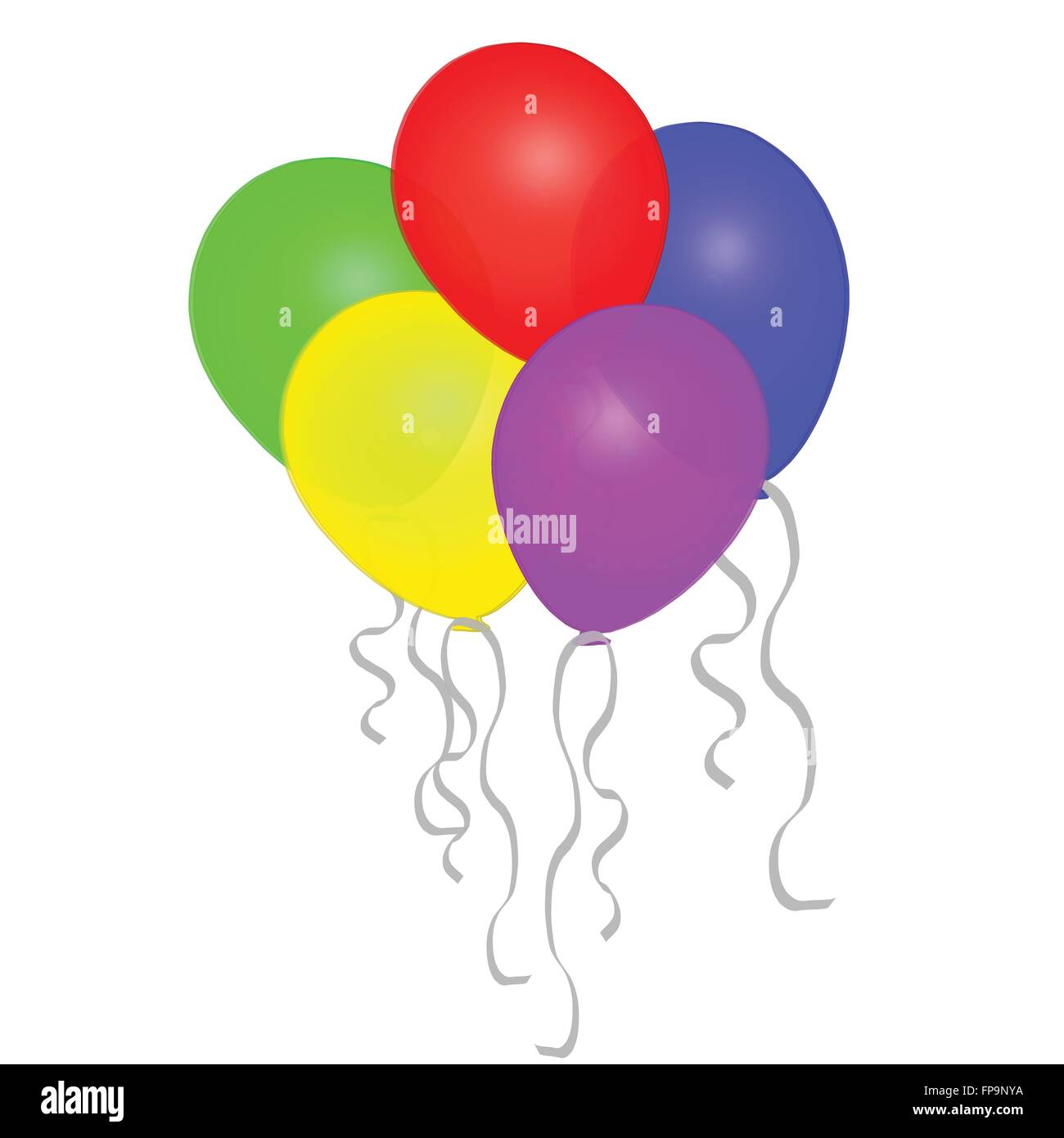Balloons illustration Stock Vector Images - Alamy