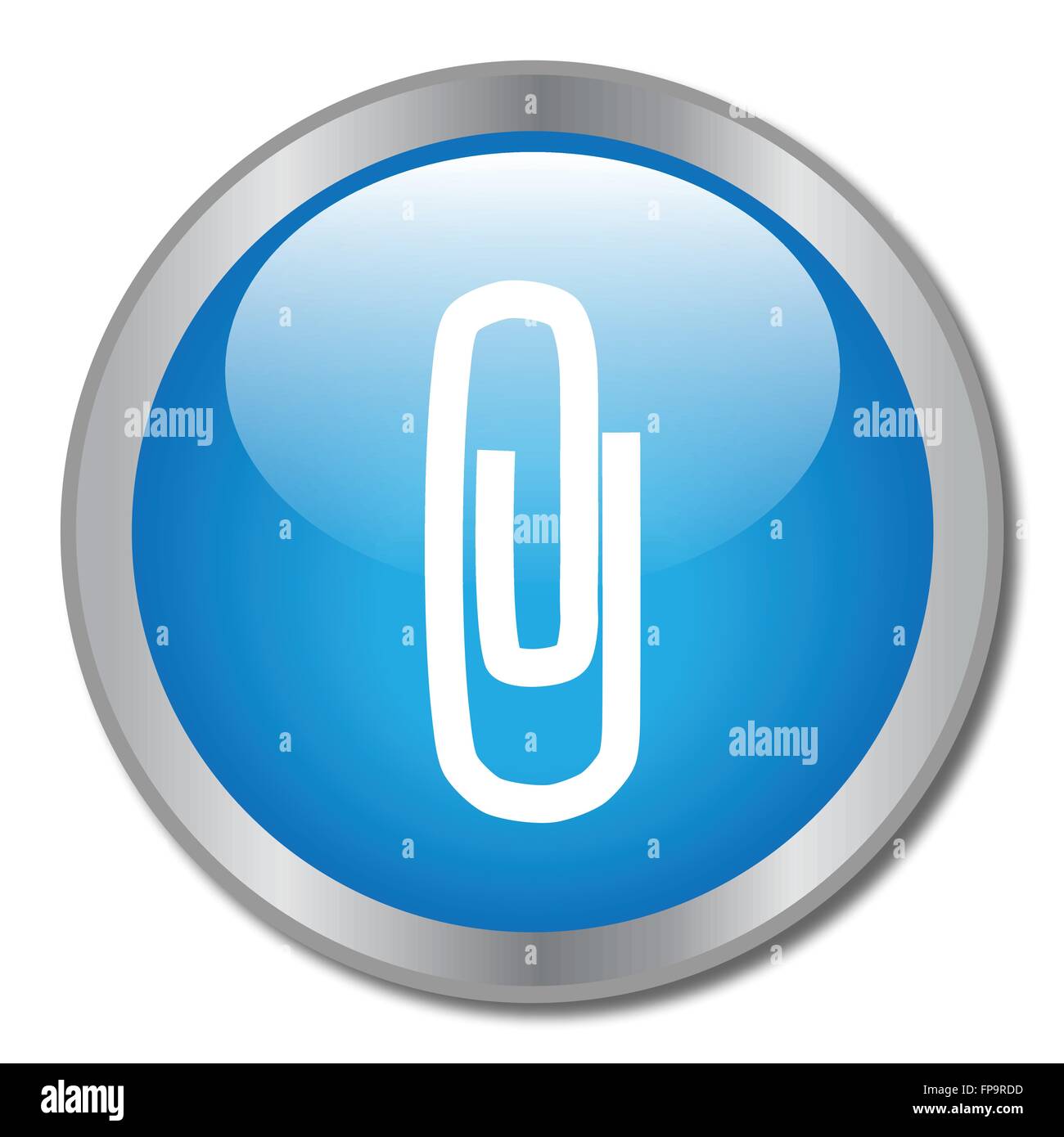 Paper Clip Button Stock Vector Image & Art Alamy