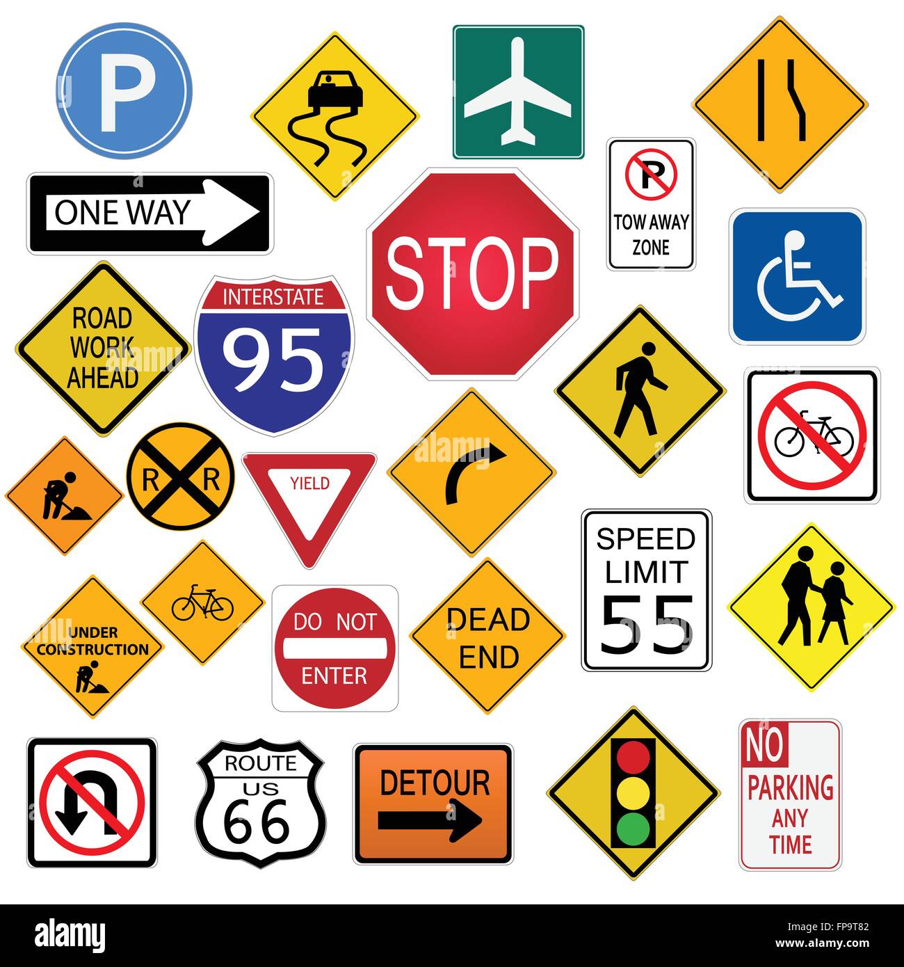 Road signs Stock Vector Images Alamy