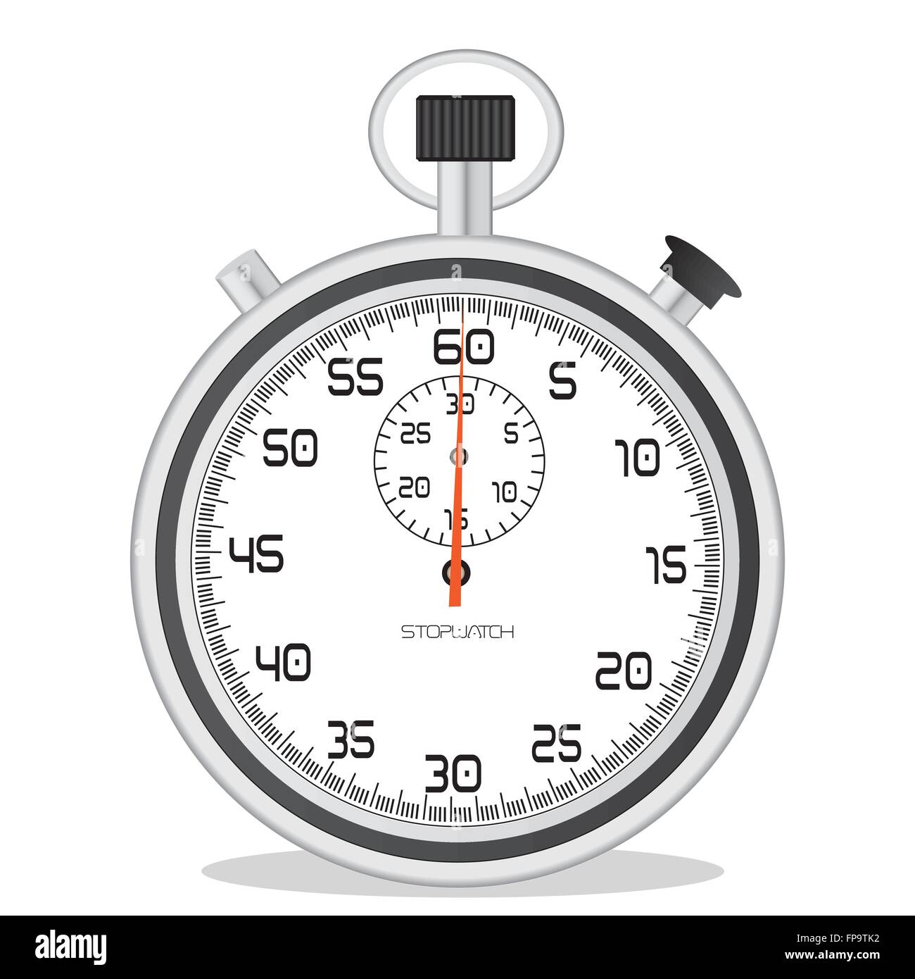Image of a stopwatch isolated on a white background Stock Vector Image