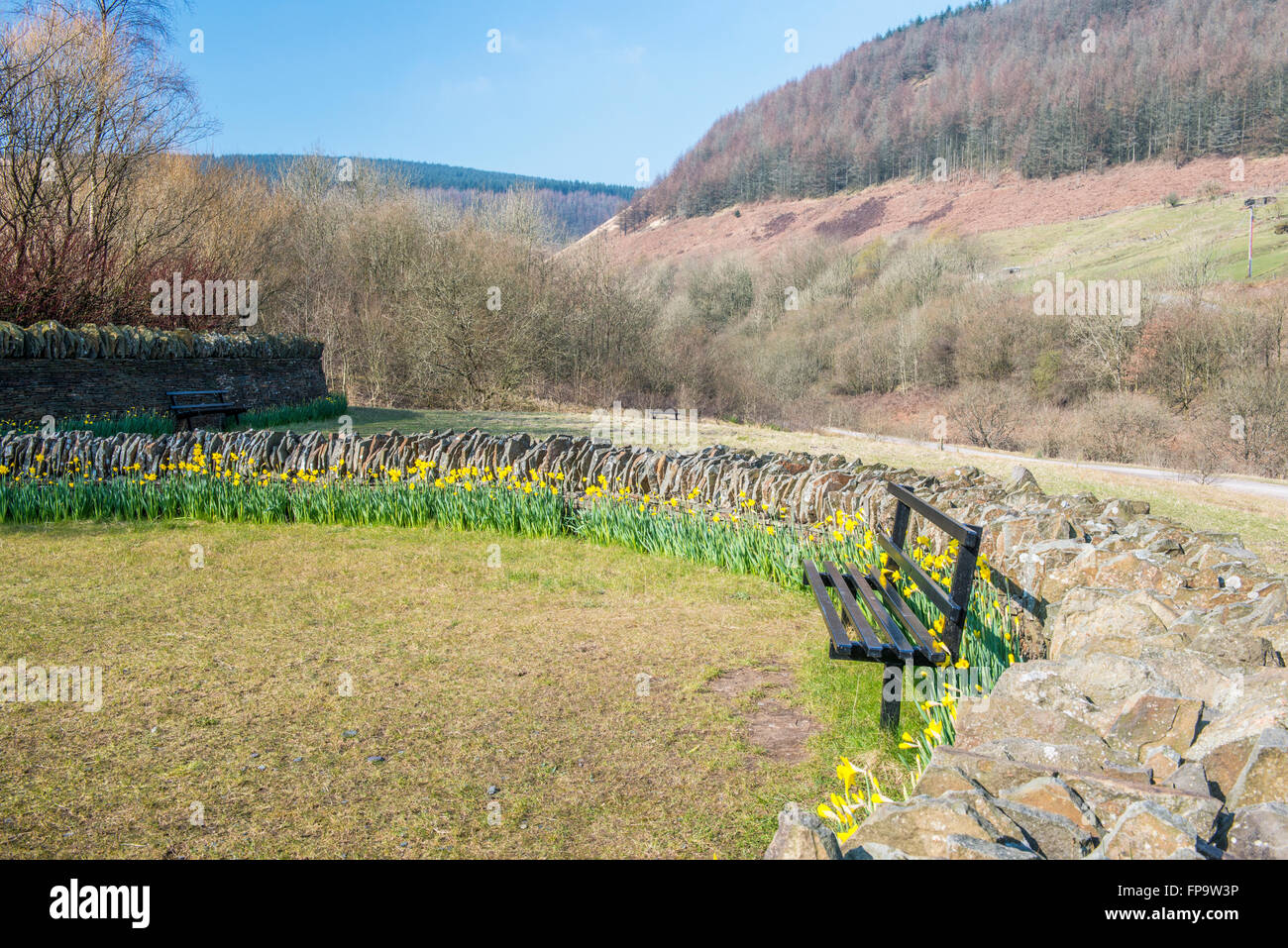Memorial Garden at Clydach Vale in memory of the thirty one miners