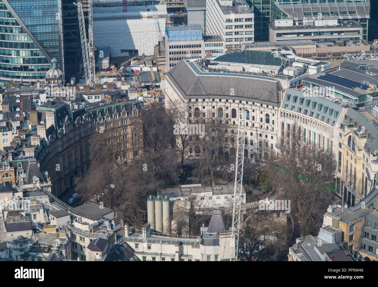 Crossrail II development in Finsbury Circus Stock Photo