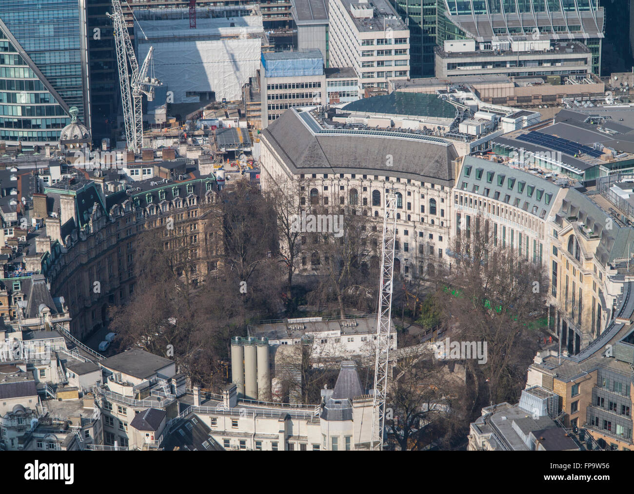 Crossrail II development in Finsbury Circus Stock Photo