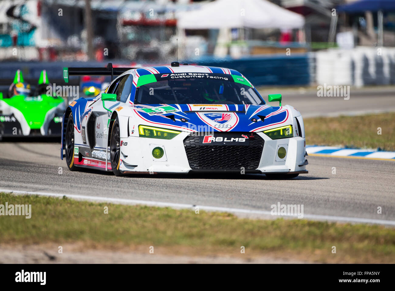 Sebring Fl Usa 17th Mar 16 The Stevenson Motorsports Audi R8 Stock Photo Alamy