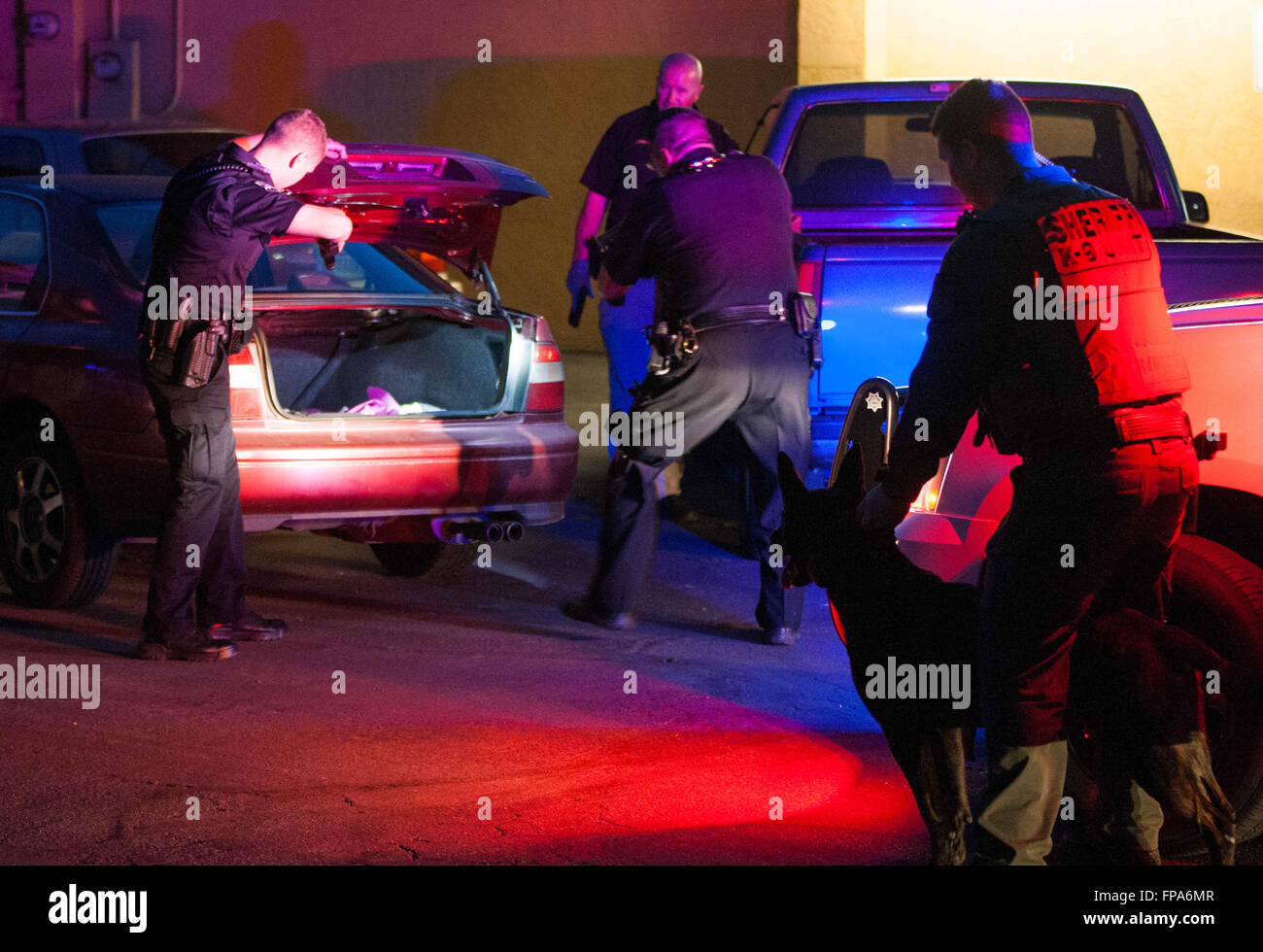 Riverbank, CA, USA. 17th Mar, 2016. Two suspects where arrested after a