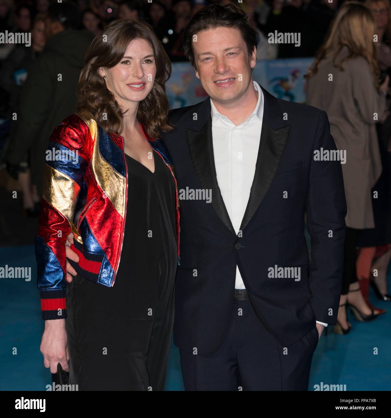 London, UK. 17th March, 2016. Jamie Oliver at European Film Premiere of'Eddie The Eagle' in London, 17.03.2016 Credit:  dpa picture alliance/Alamy Live News Stock Photo