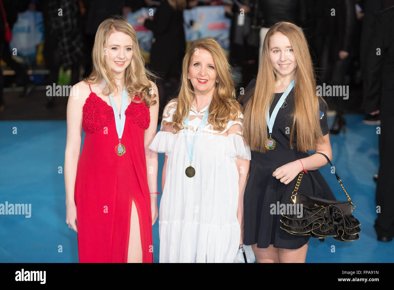 London, UK. 17th March 2016. Gillian McKeith attends 'Eddie The Eagle' film premiere in London. Credit:  London pix/Alamy Live News Stock Photo