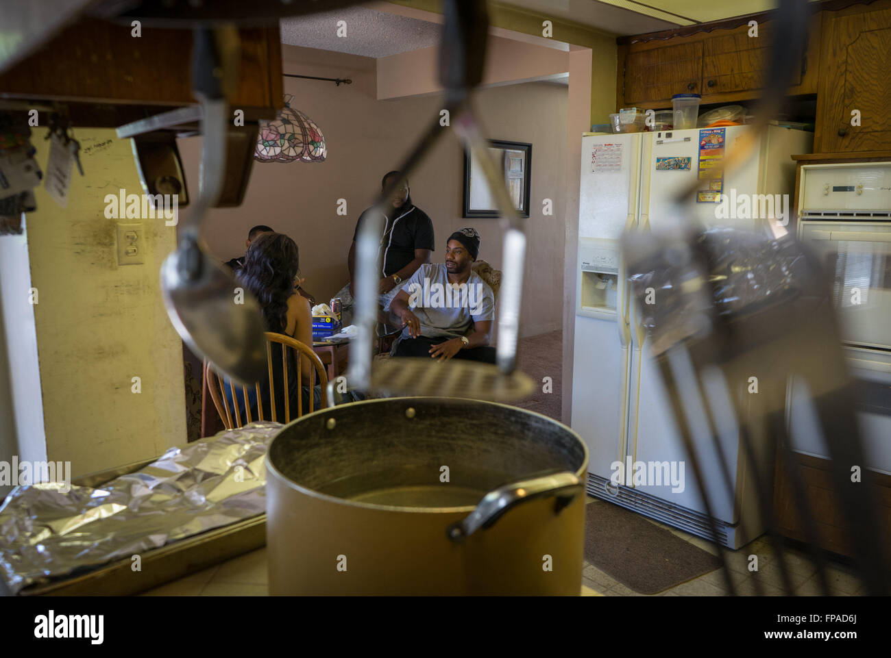 March 17, 2016 Friends of the Trap Kitchen gather before lunch in
