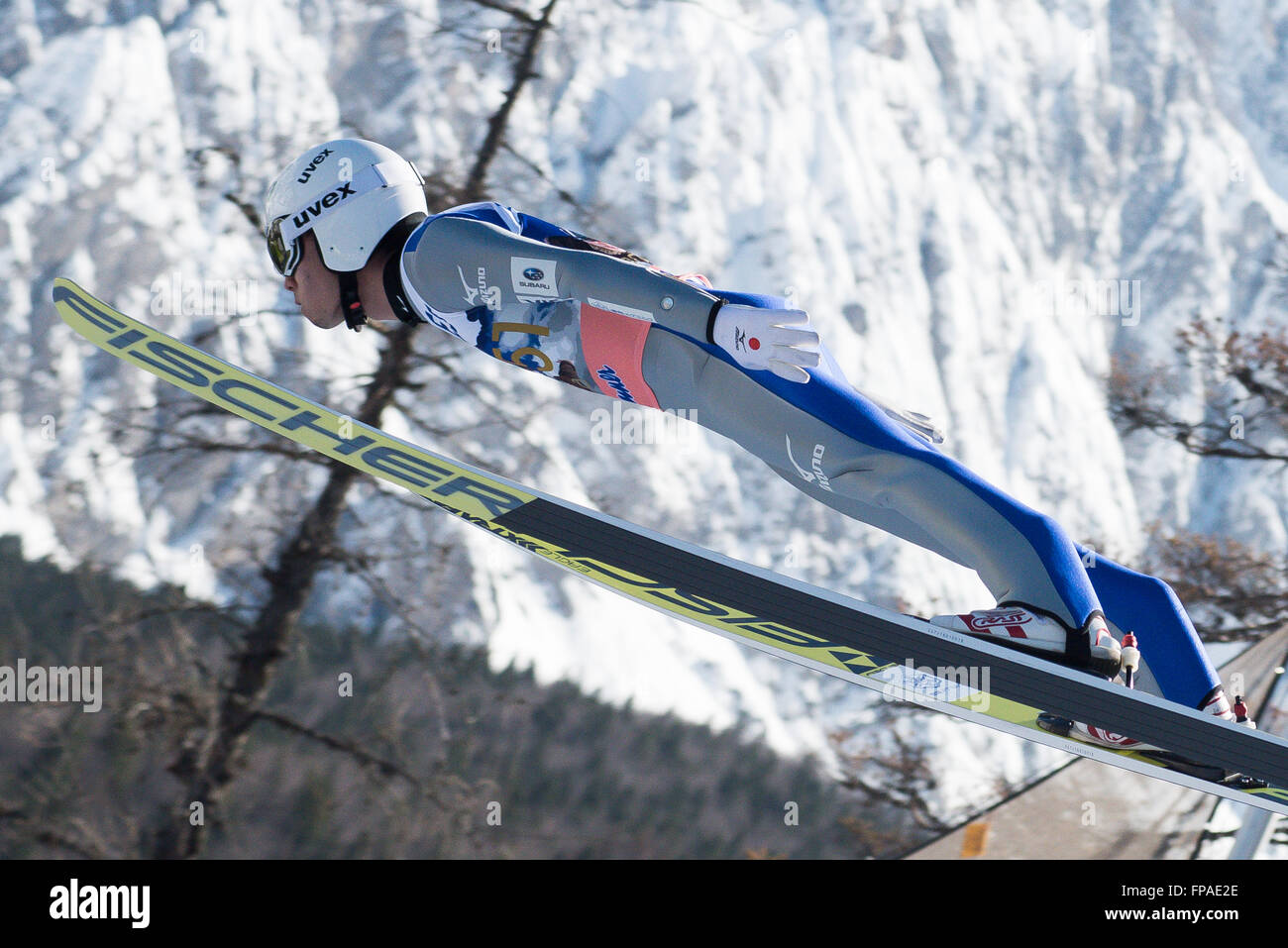Planica, Slovenia. 18th Mar, 2016. Daiki Ito of Japan competes during Planica FIS Ski Jumping World Cup final on the March 18, 2016 in Planica, Slovenia. © Rok Rakun/Pacific Press/Alamy Live News Stock Photo