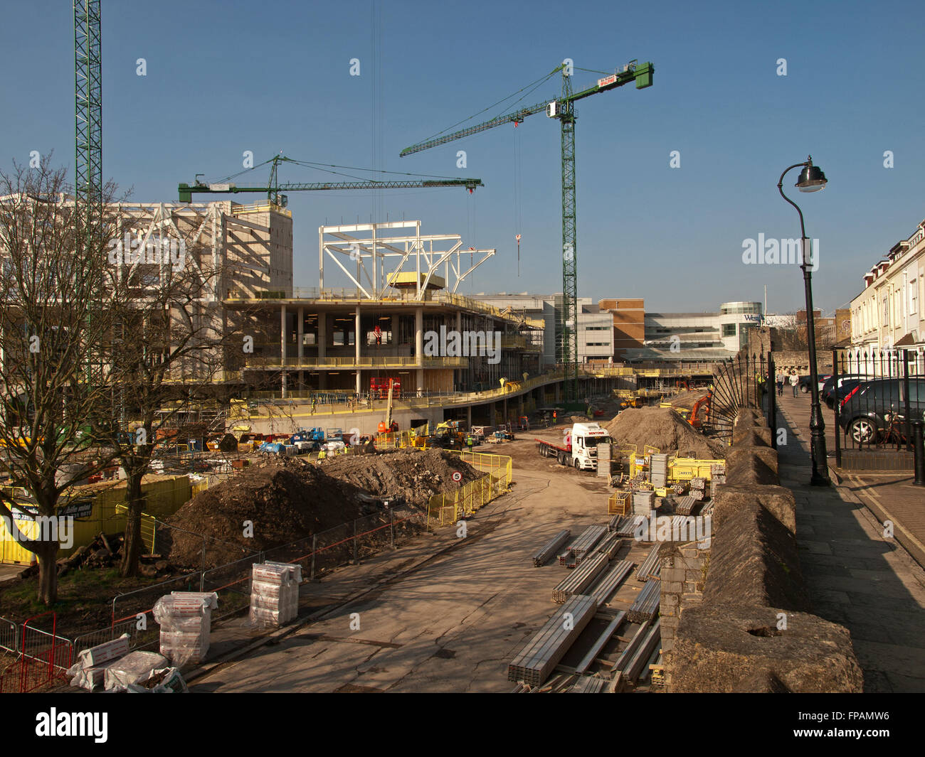 Construction of the West Quay Watermark development Southampton Hampshire UK Stock Photo