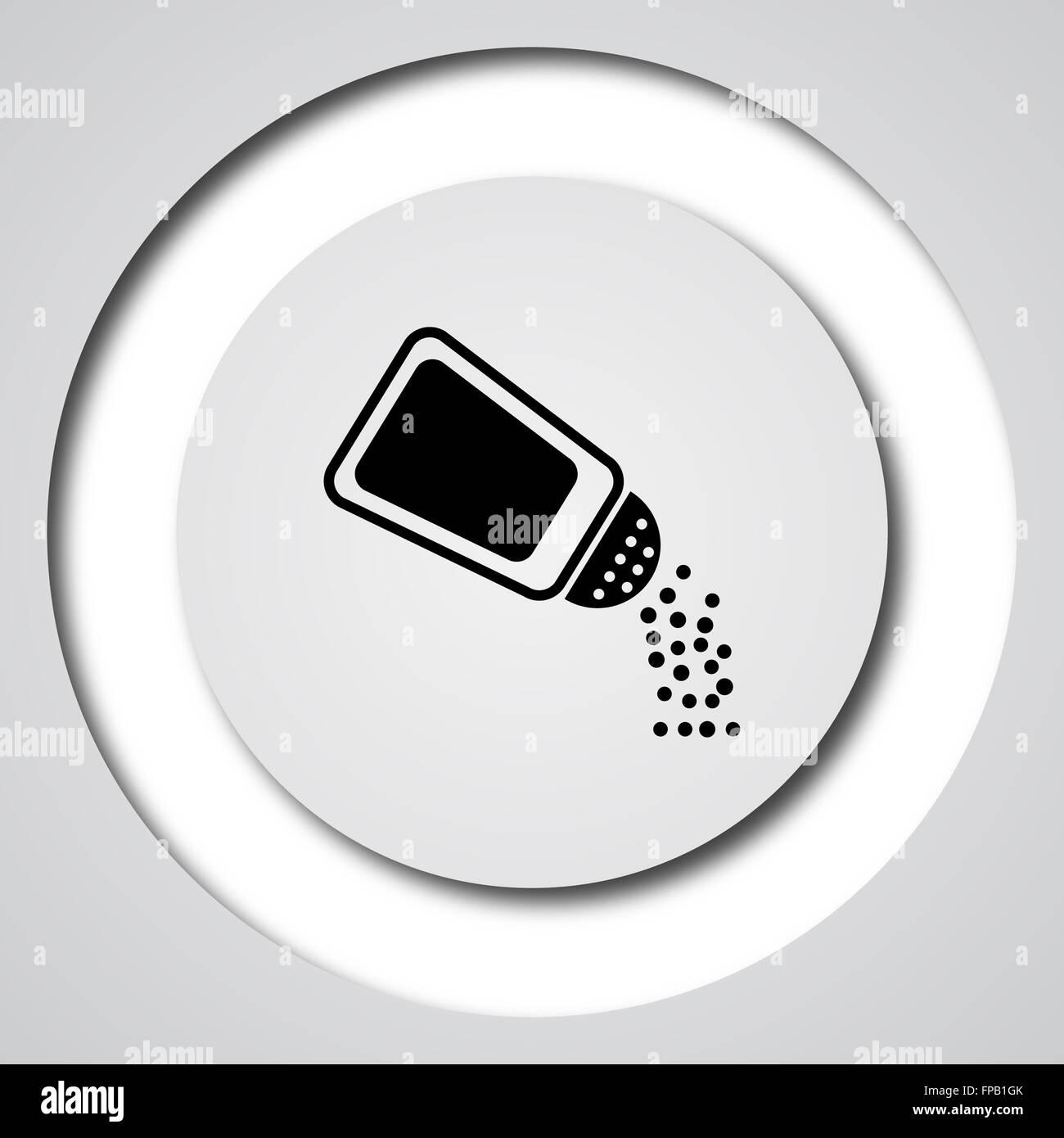 Salt icon. Internet button on white background Stock Photo - Alamy