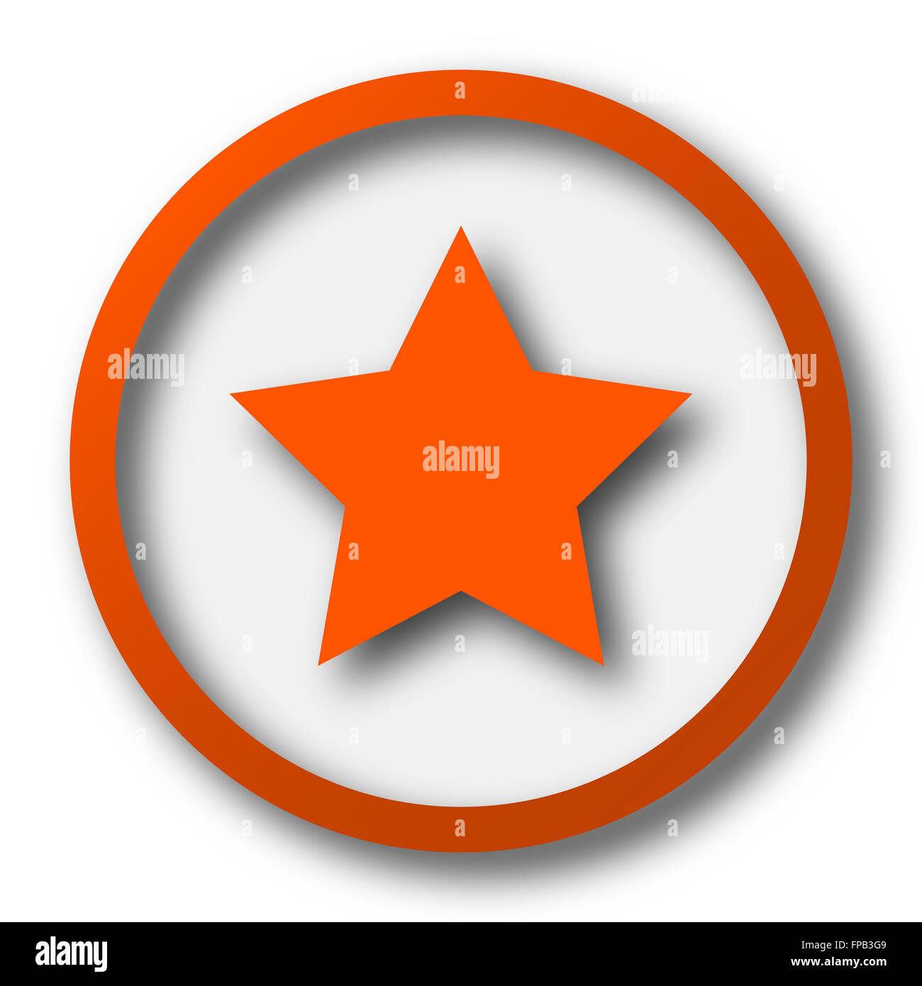 Favorite icon. Internet button on white background Stock Photo - Alamy