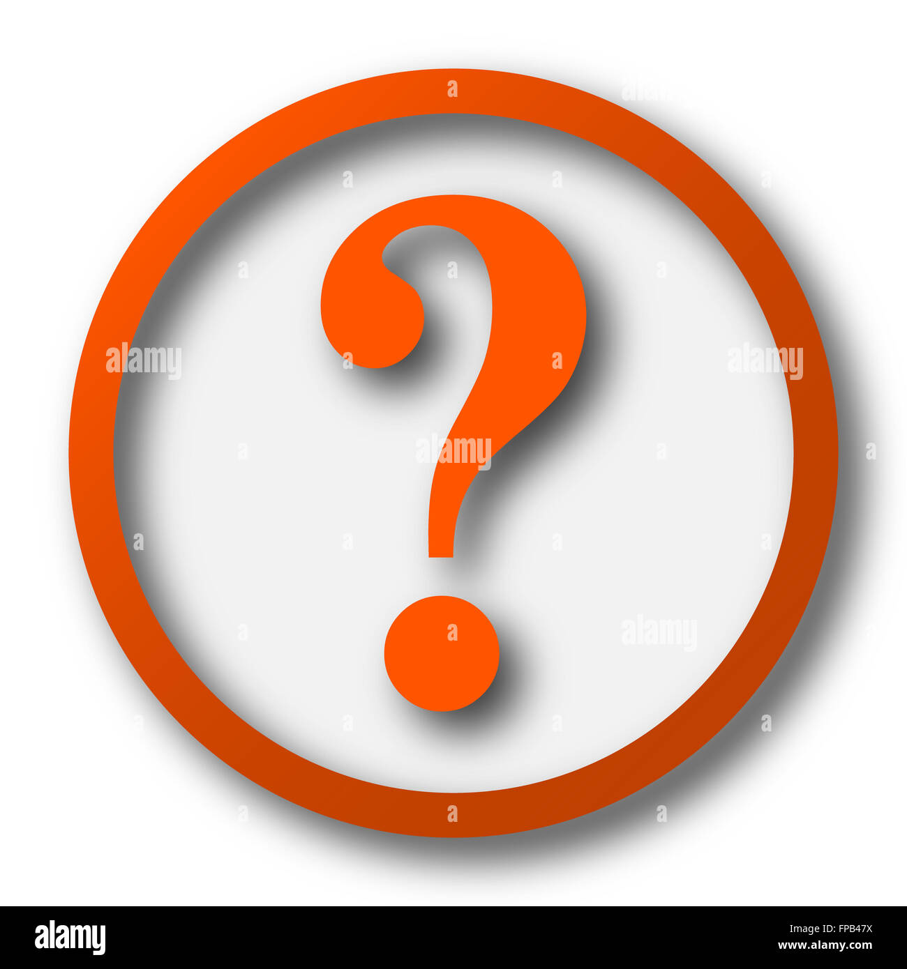 Question mark icon. Internet button on white background Stock Photo - Alamy
