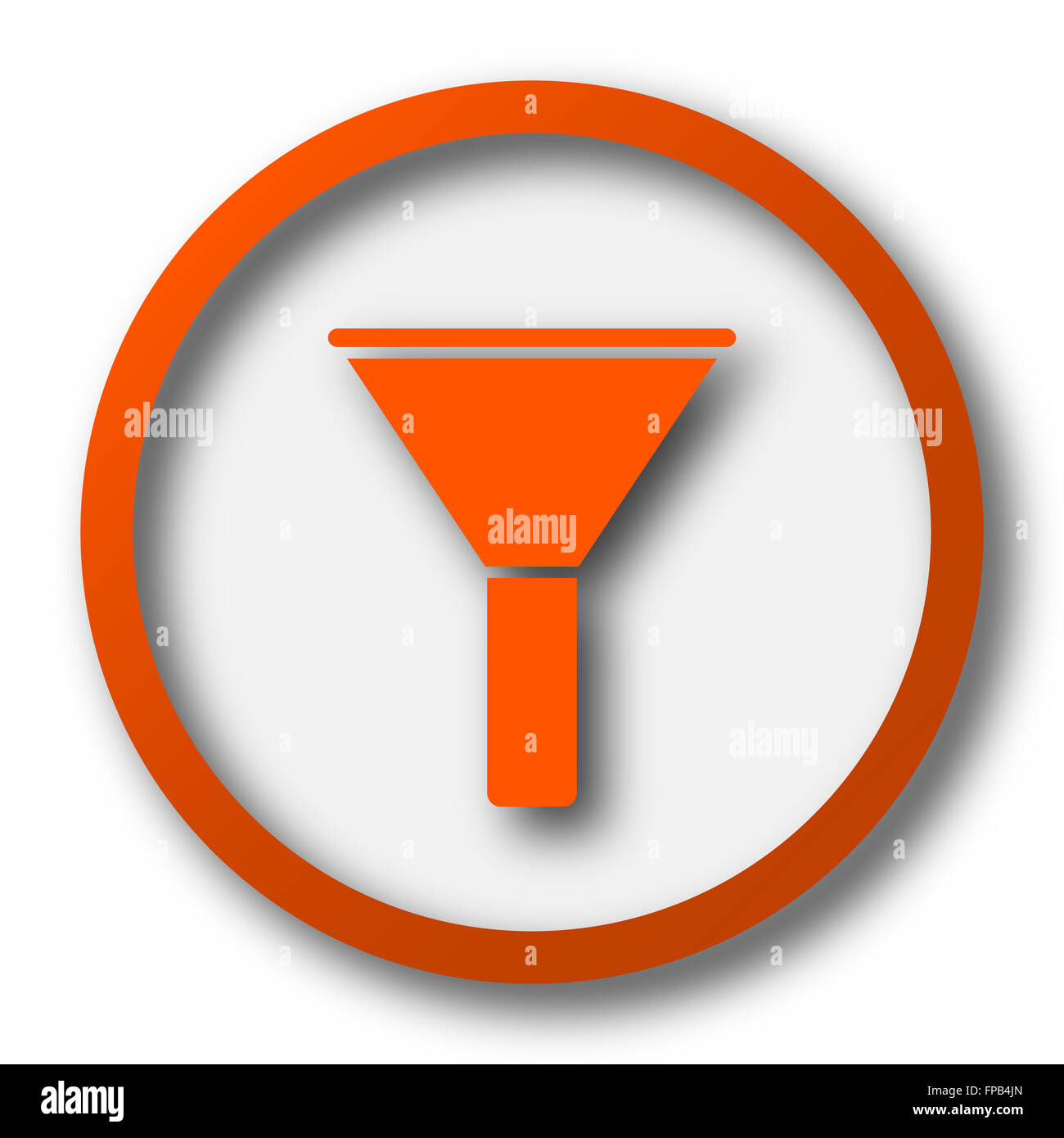 Filter icon. button on white background Stock Photo Alamy
