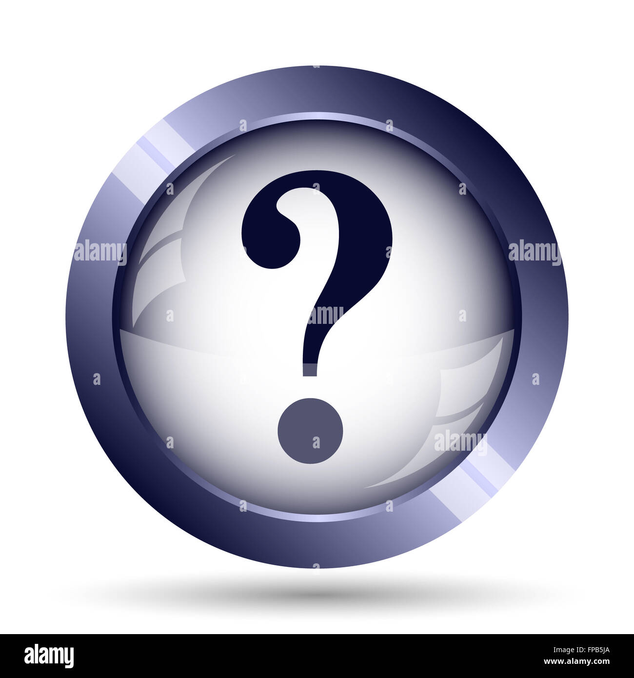Question mark icon. Internet button on white background Stock Photo - Alamy