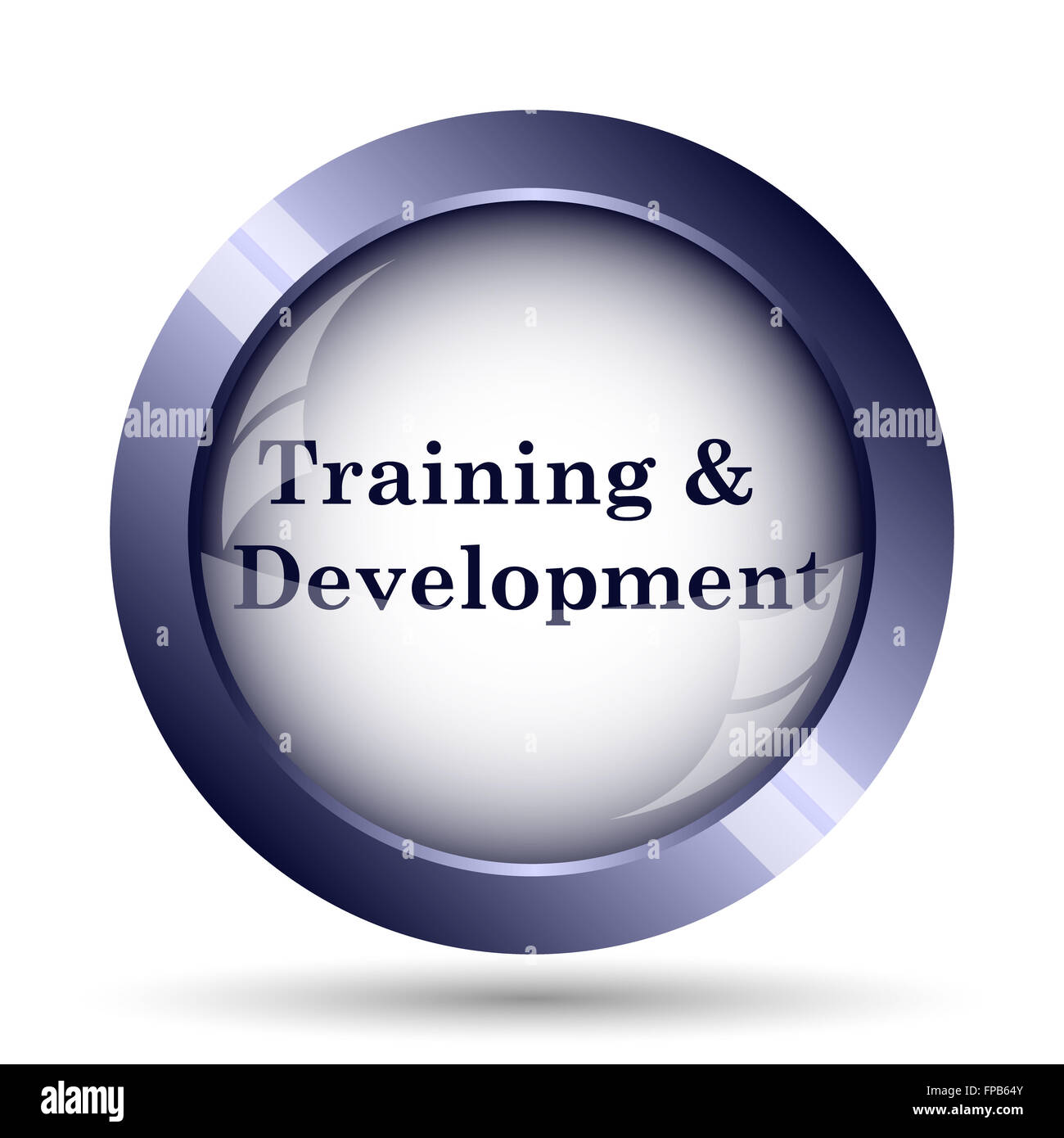 Training and development icon. Internet button on white background ...