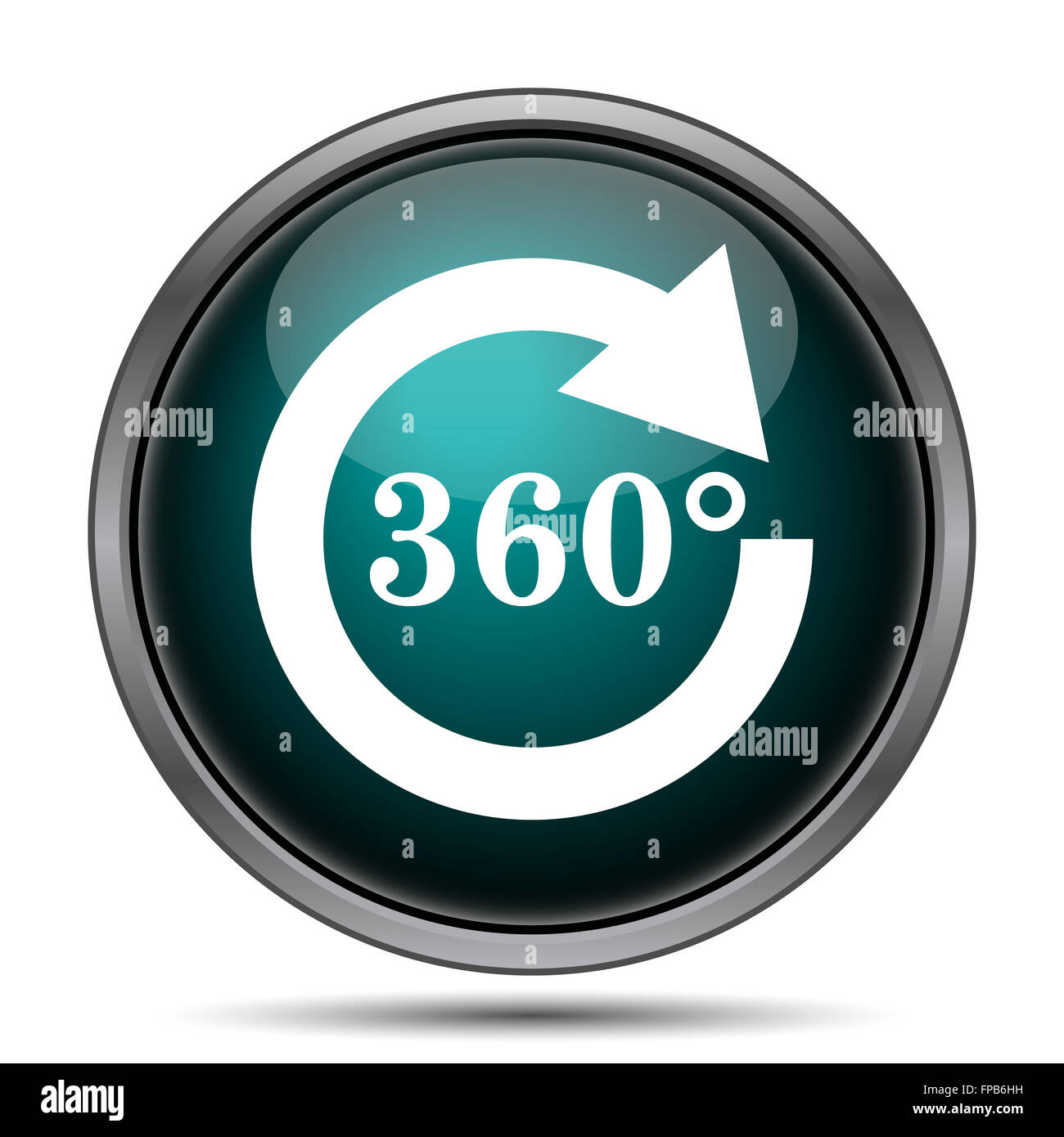 Reload 360 icon. Internet button on white background Stock Photo - Alamy