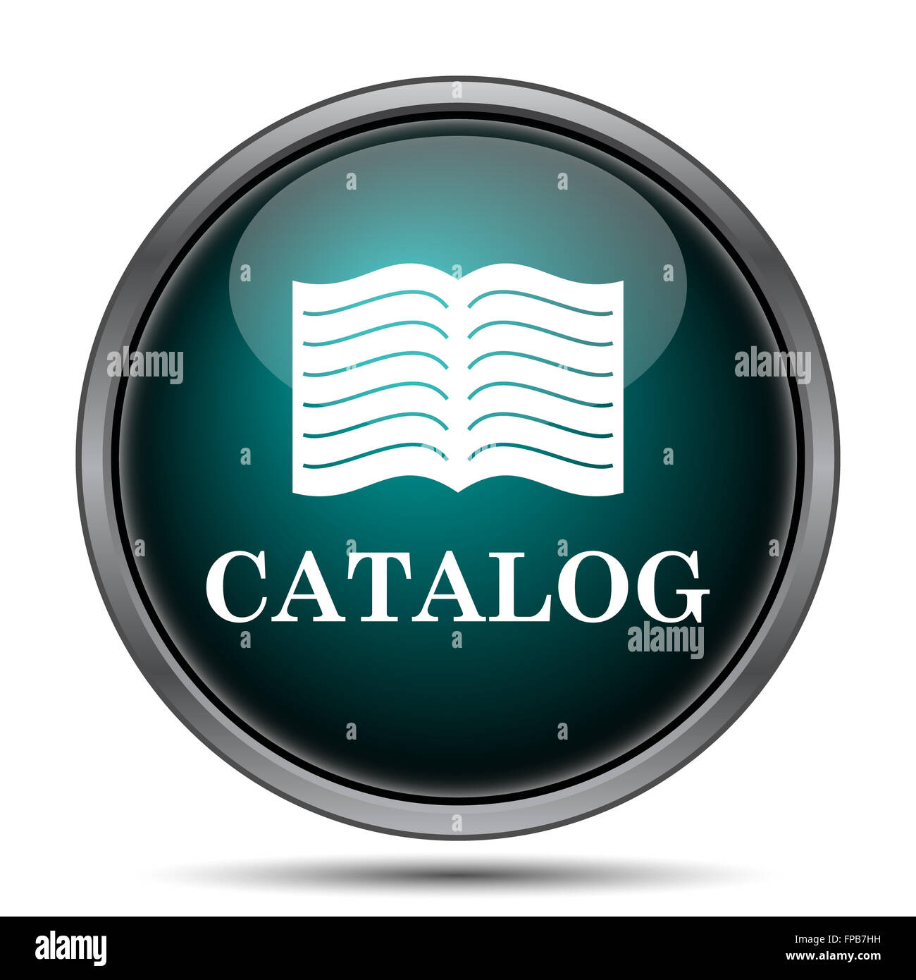 Catalog icon. Internet button on white background Stock Photo - Alamy