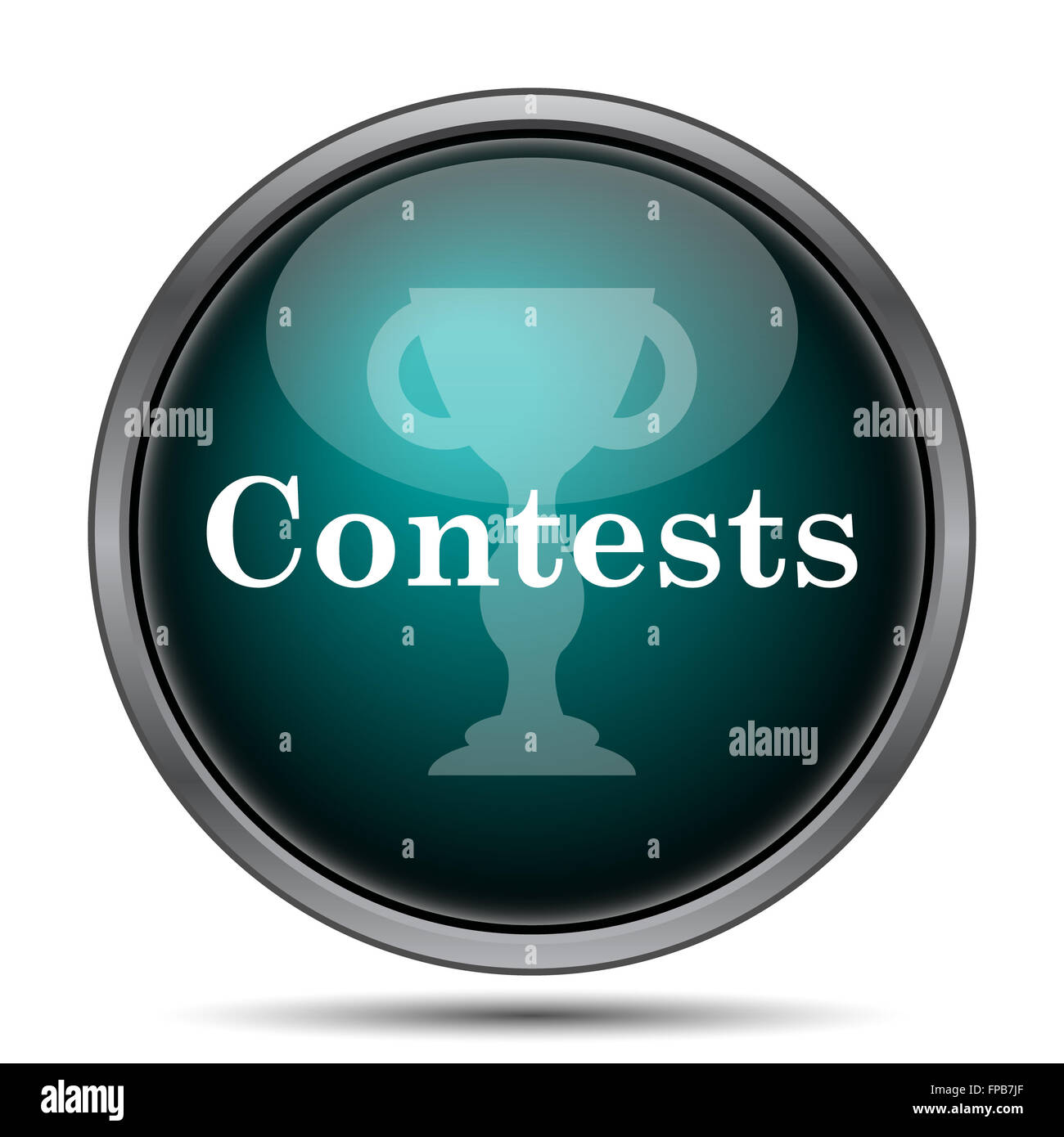 Contests icon. Internet button on white background Stock Photo - Alamy