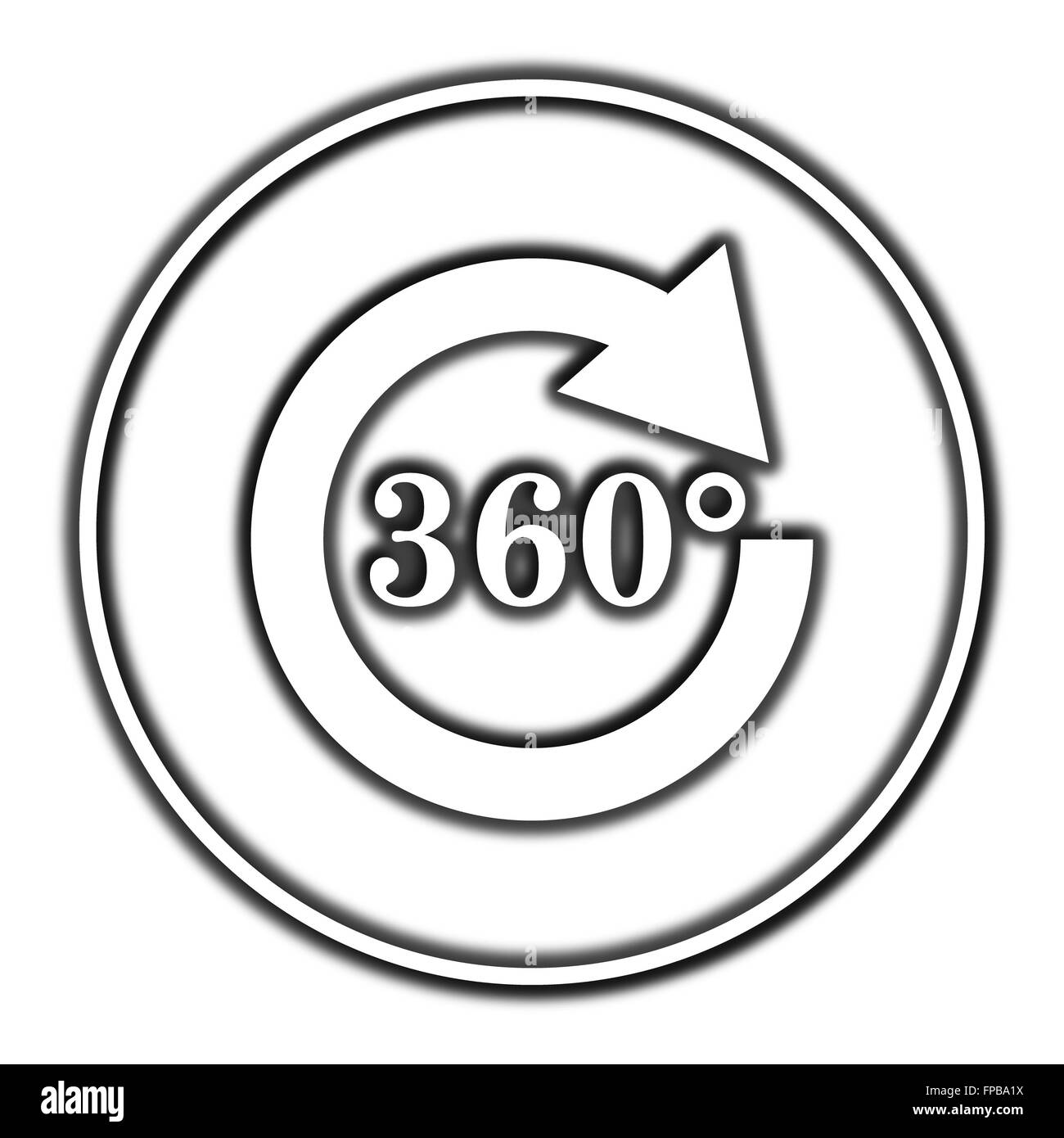 Reload 360 icon. Internet button on white background Stock Photo - Alamy