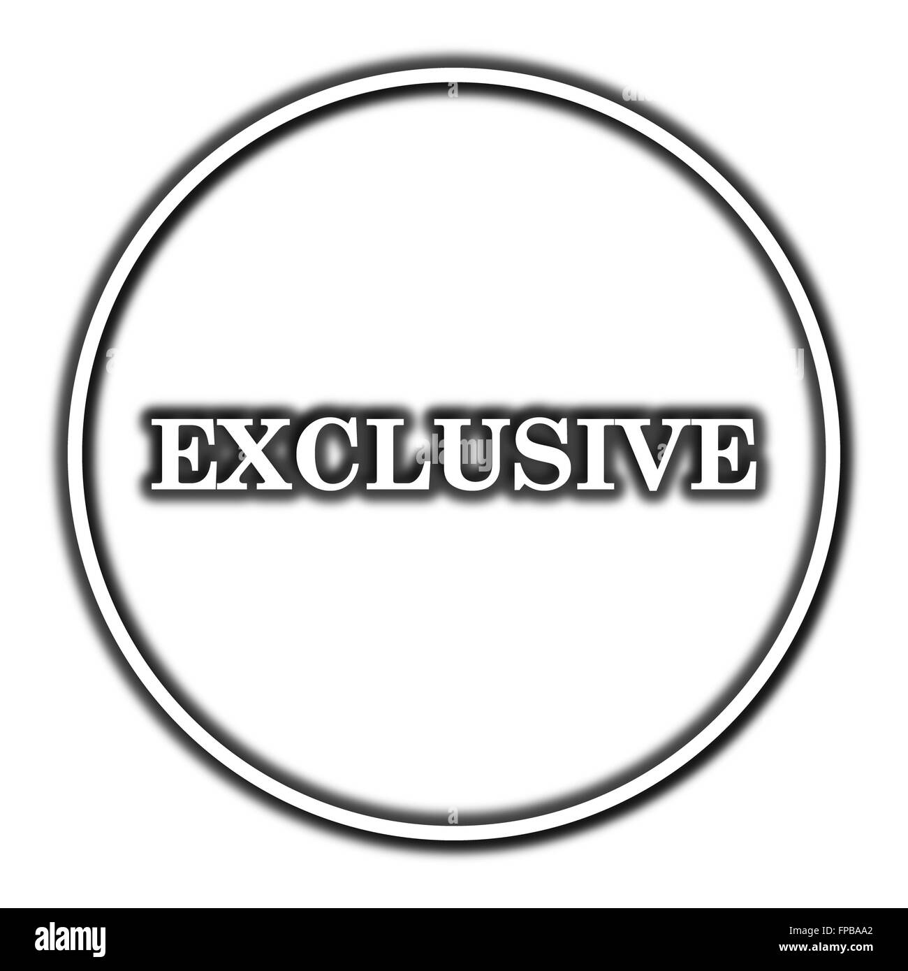 Exclusive icon. Internet button on white background Stock Photo - Alamy