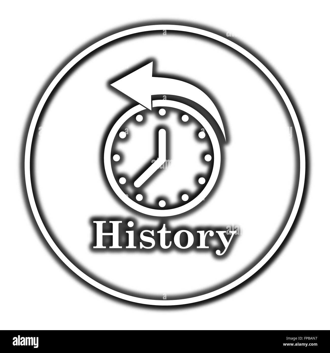 Get History Icon White Background