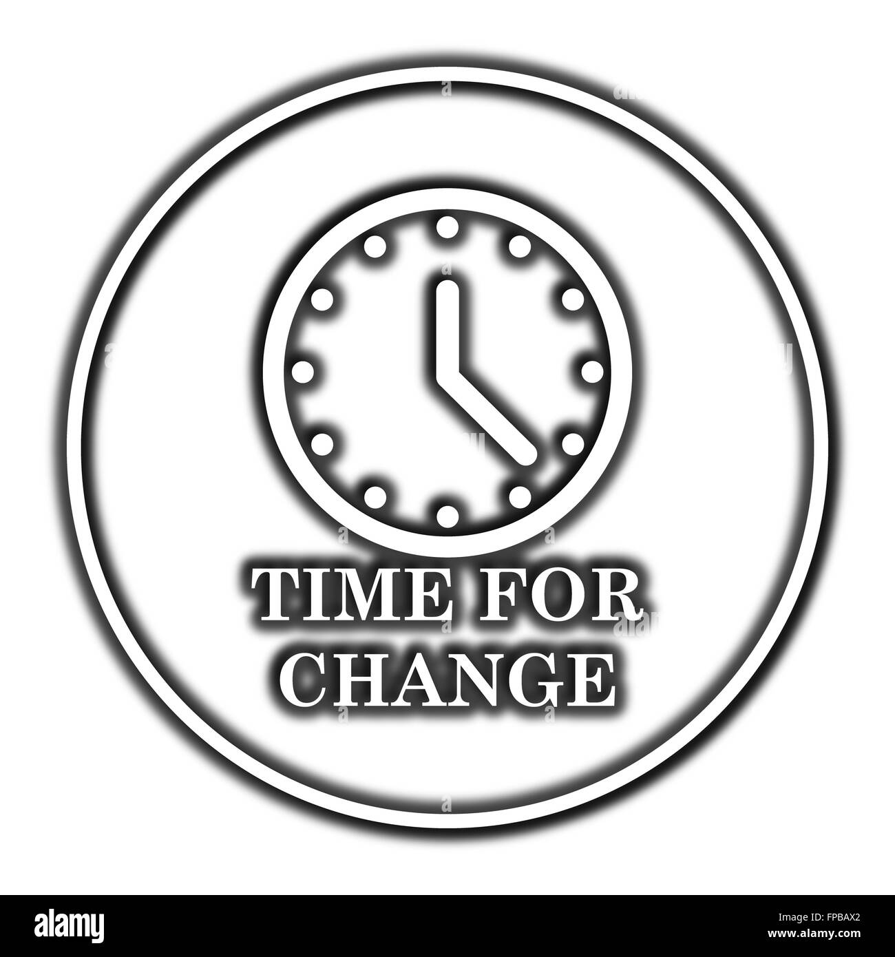 Time for change icon. button on white background Stock Photo Alamy