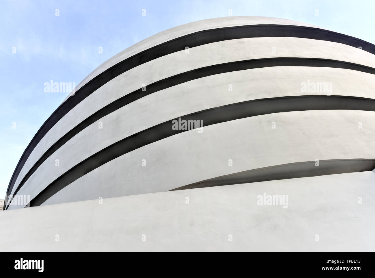 New York City - January 31, 2016: The famous Solomon R. Guggenheim Museum of modern and contemporary art in New York City, USA Stock Photo