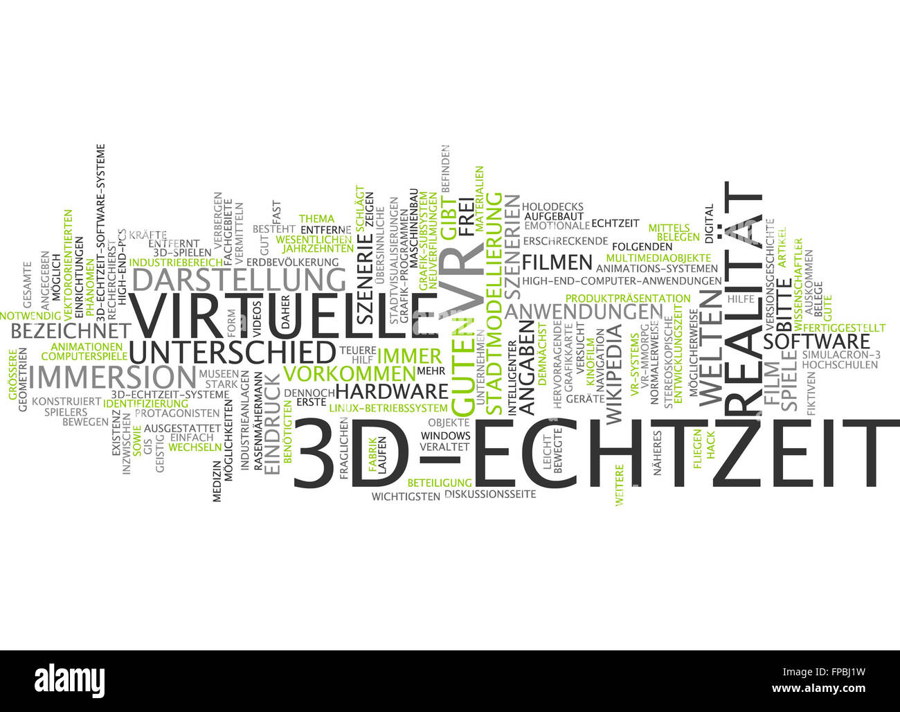 3d echtzeit 3d-echtzeit realität virtuelle Stock Photo