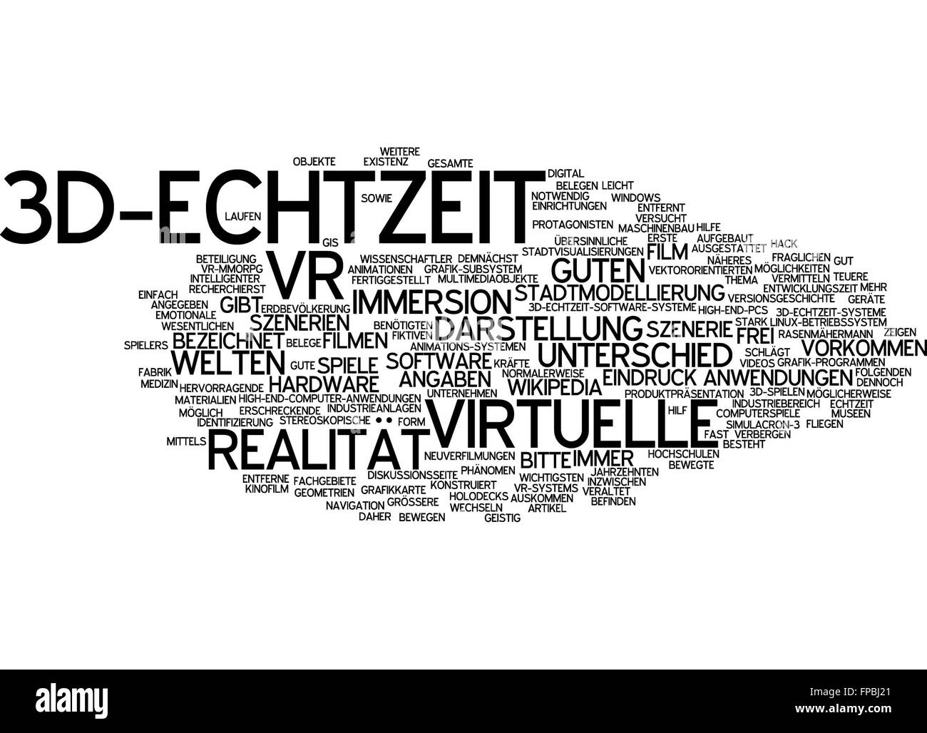 3d echtzeit 3d-echtzeit realität virtuelle Stock Photo