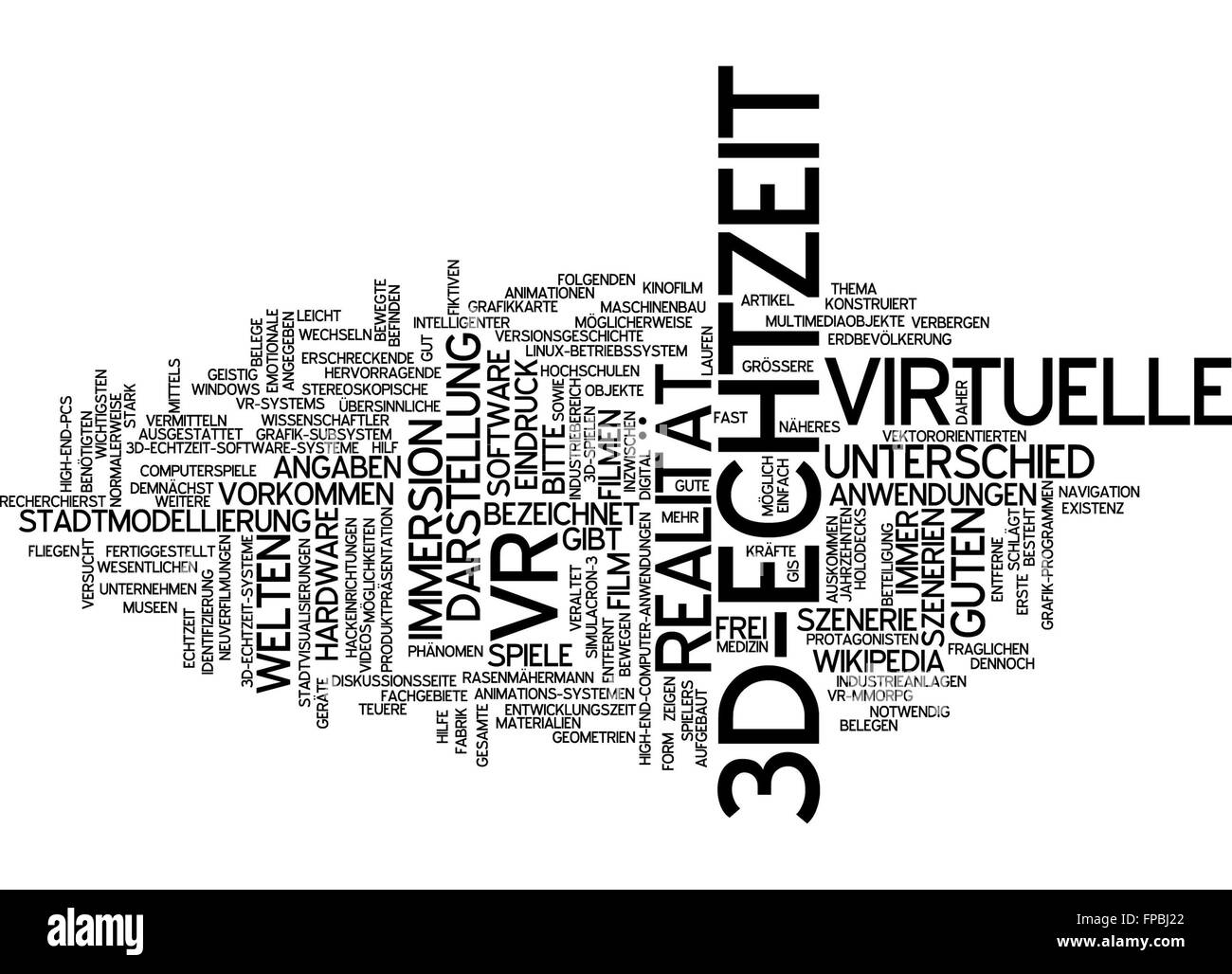 3d echtzeit 3d-echtzeit realität virtuelle Stock Photo