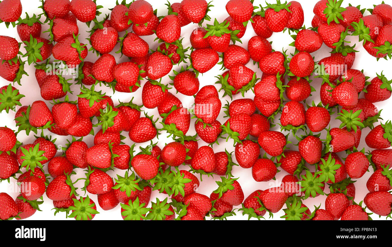 Fresh strawberry texture or background over white Stock Photo - Alamy