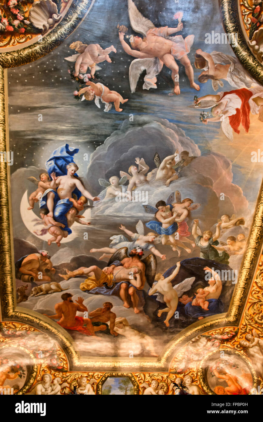 Ceiling Painting Showing Christian Images Inside Hampton Court