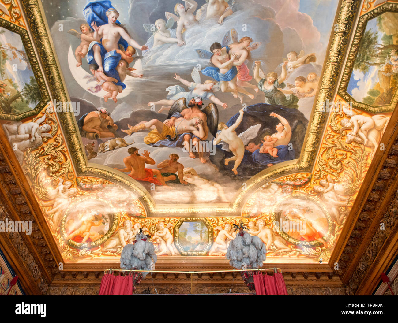 Ceiling Painting Showing Christian Images Inside Hampton Court