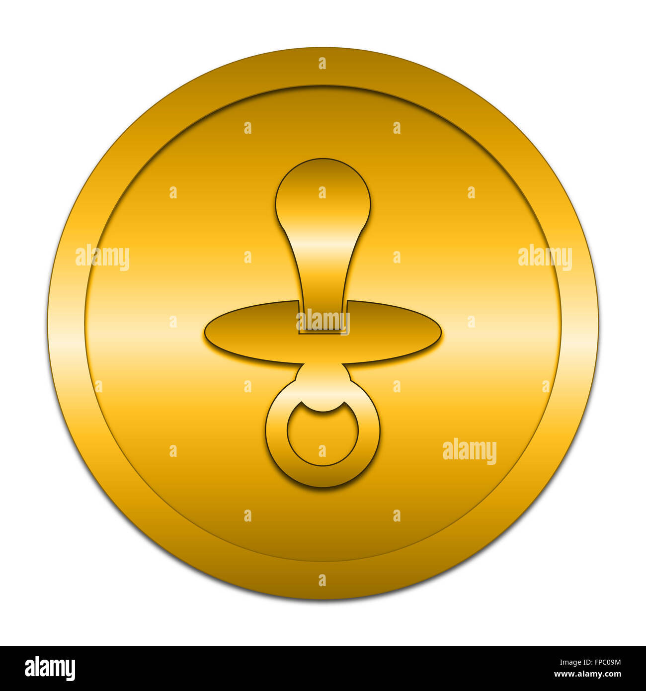 Baby pacifier gold hi-res stock photography and images - Alamy