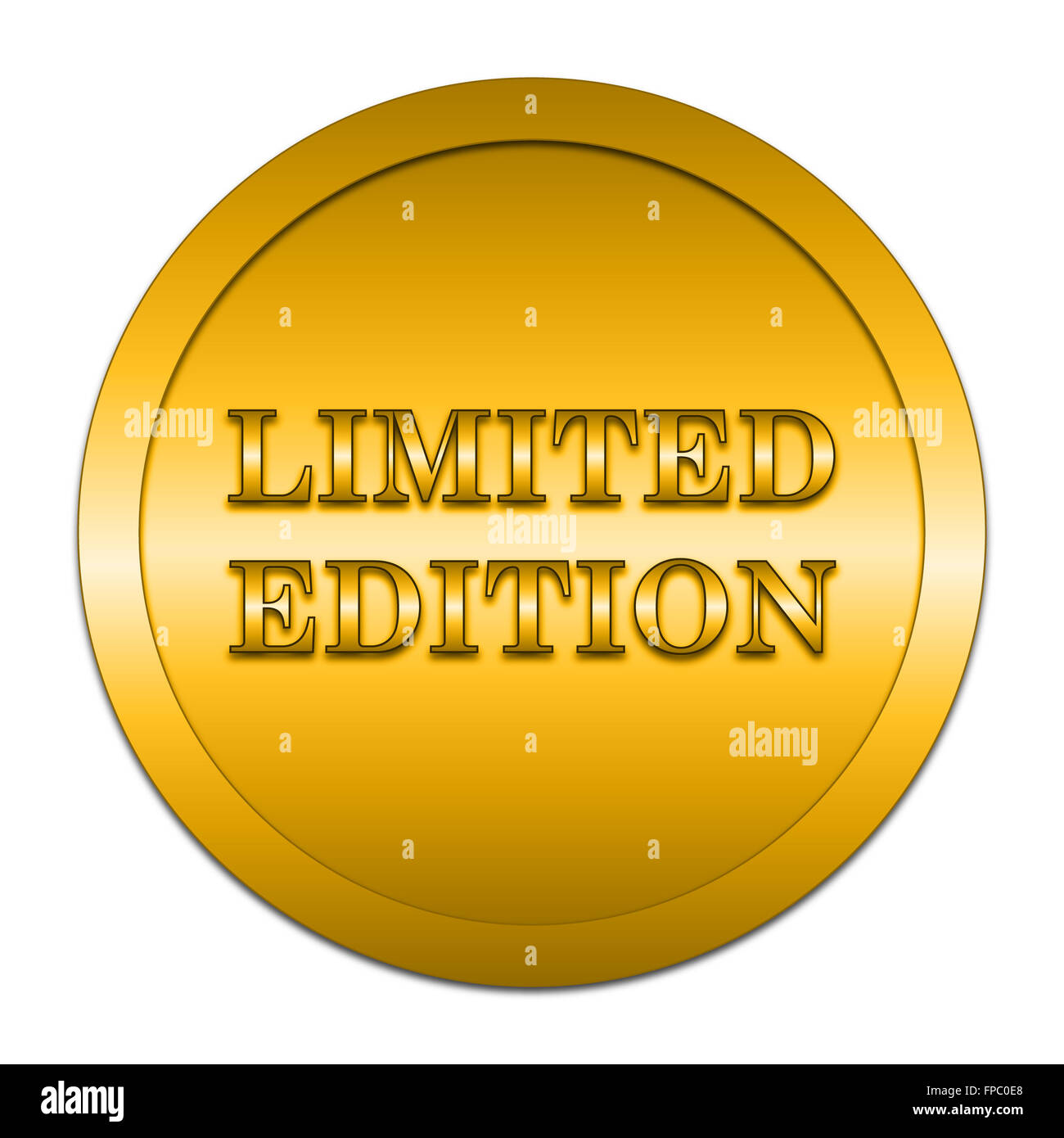 Limited edition icon. Internet button on white background Stock Photo ...