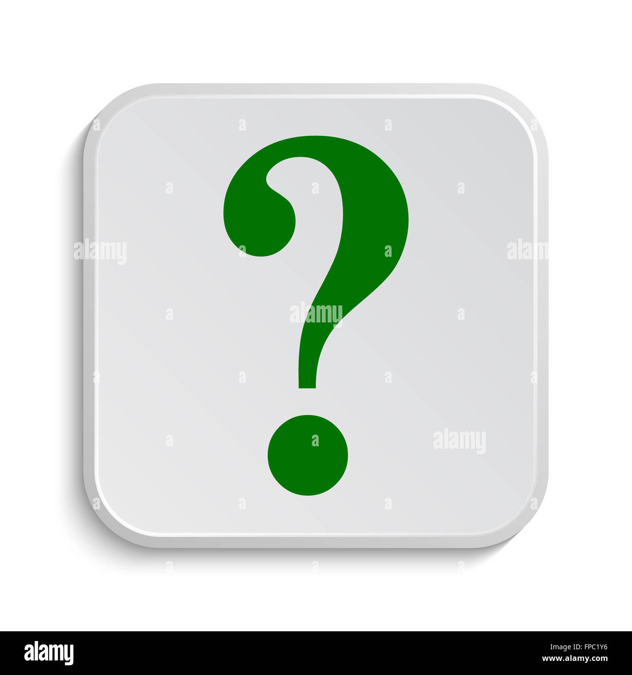 Question mark icon. Internet button on white background Stock Photo - Alamy