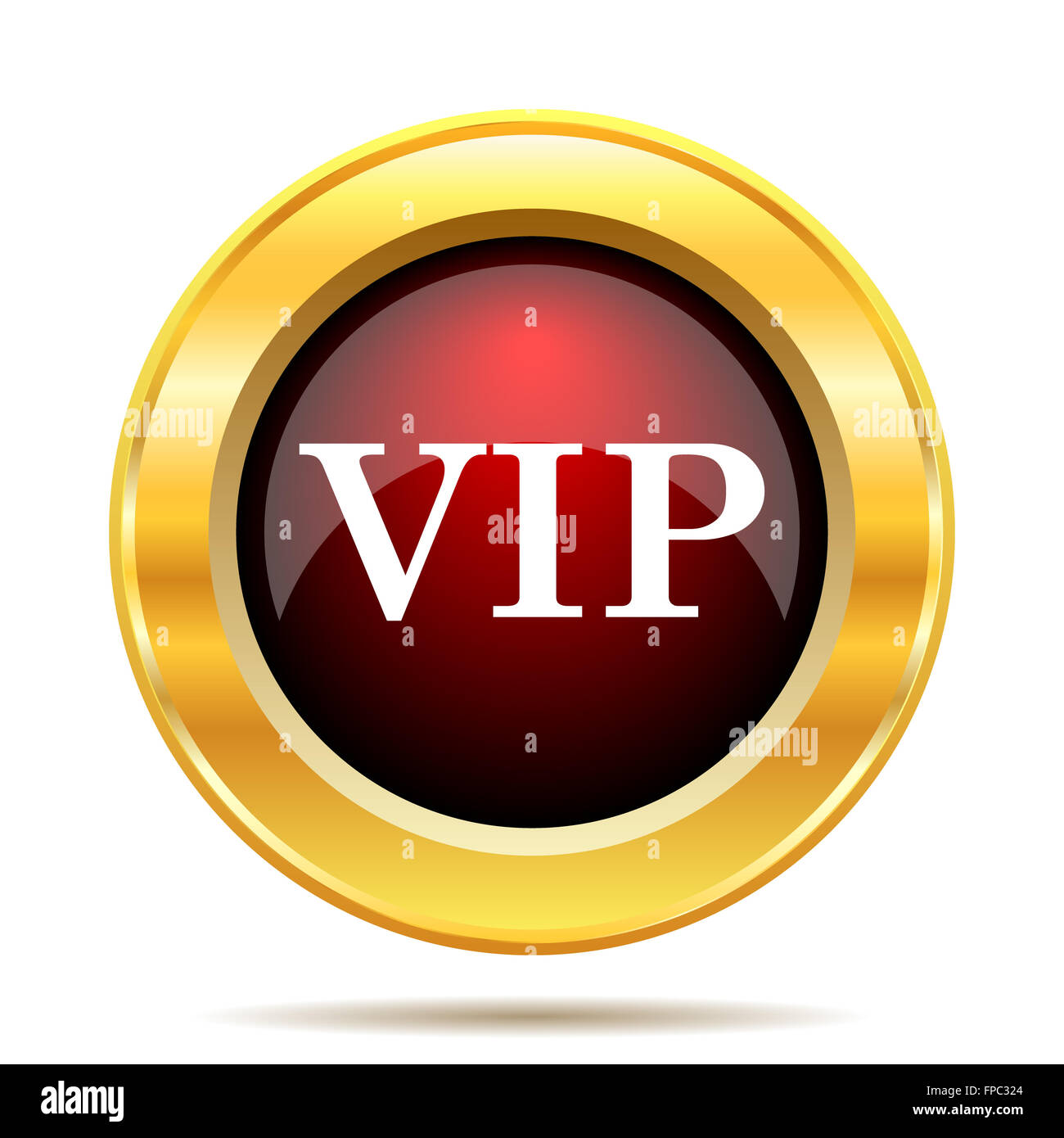 VIP icon. Internet button on white background Stock Photo - Alamy