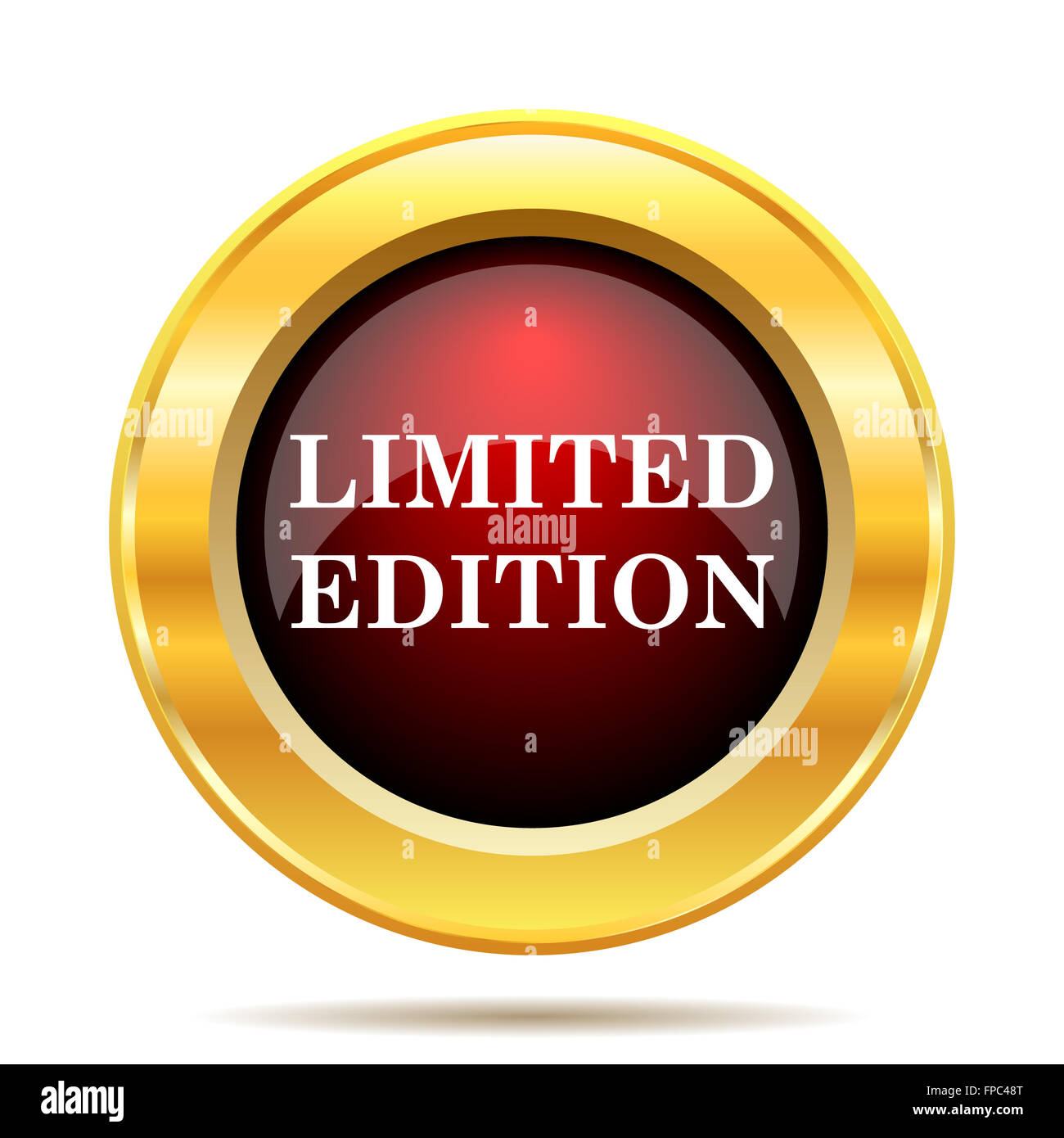 Limited edition icon. Internet button on white background Stock Photo ...
