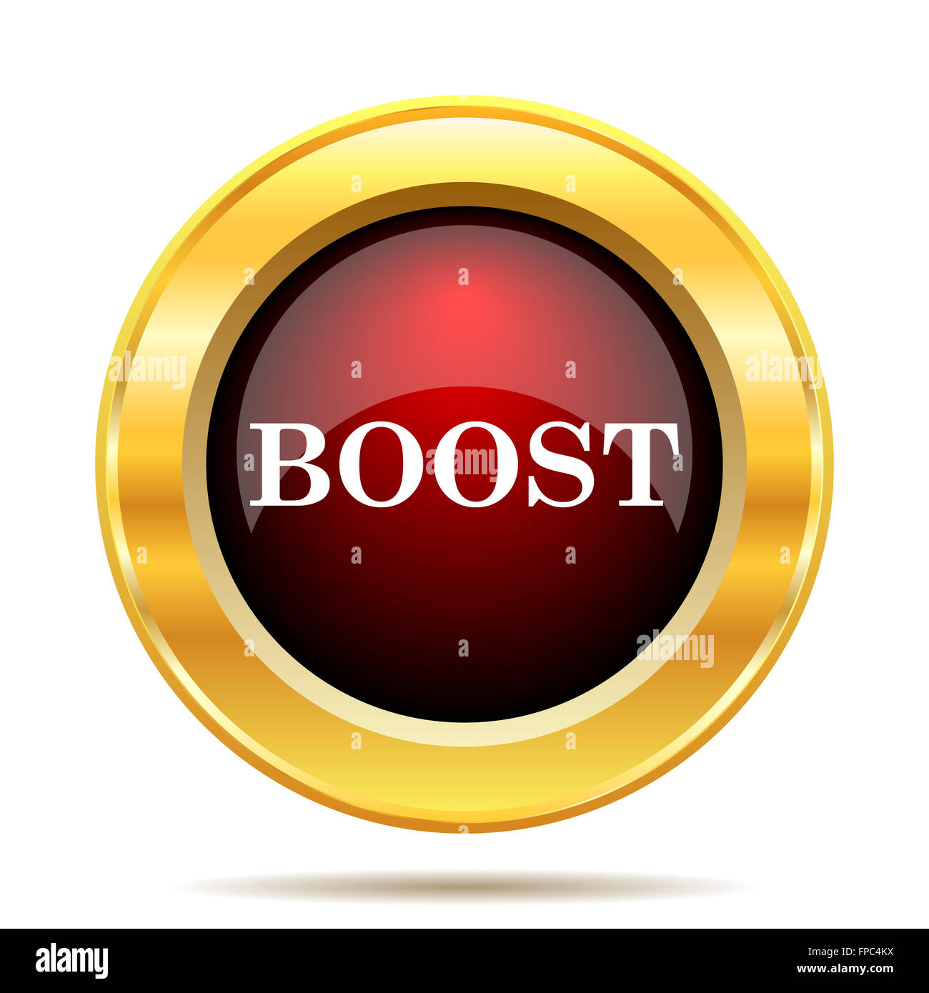 Boost icon. Internet button on white background Stock Photo - Alamy