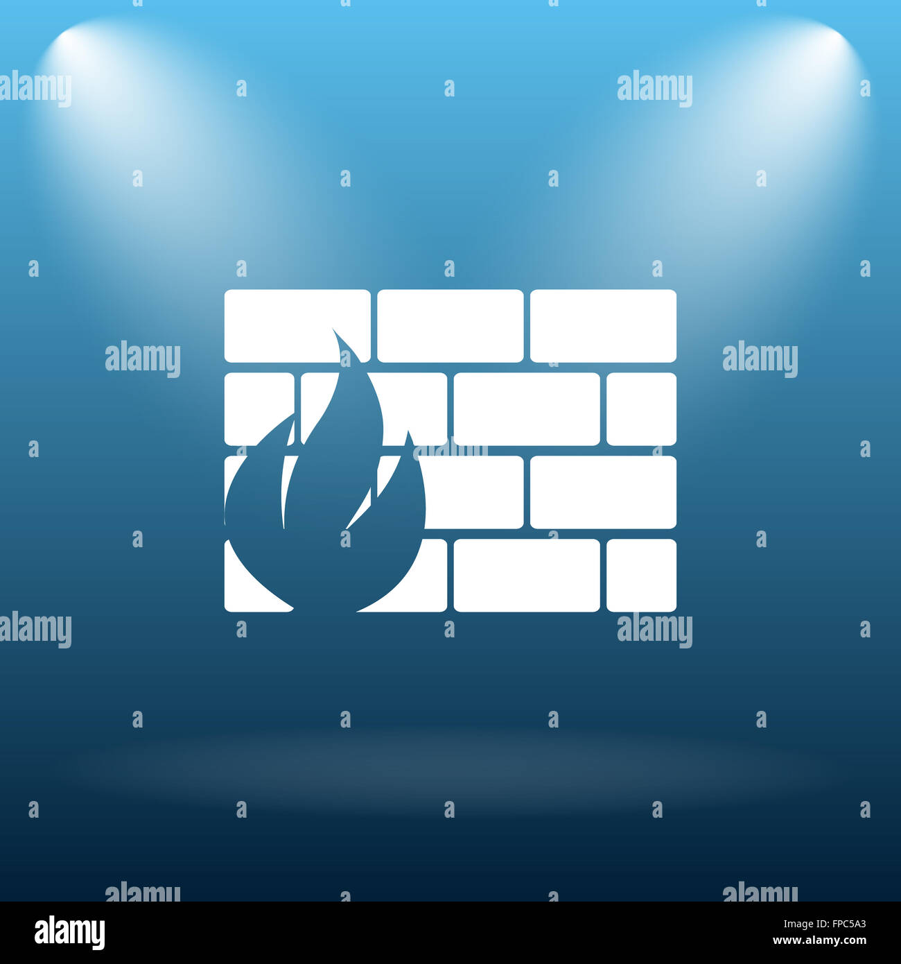 Blue firewall security wall icon hi-res stock photography and images ...