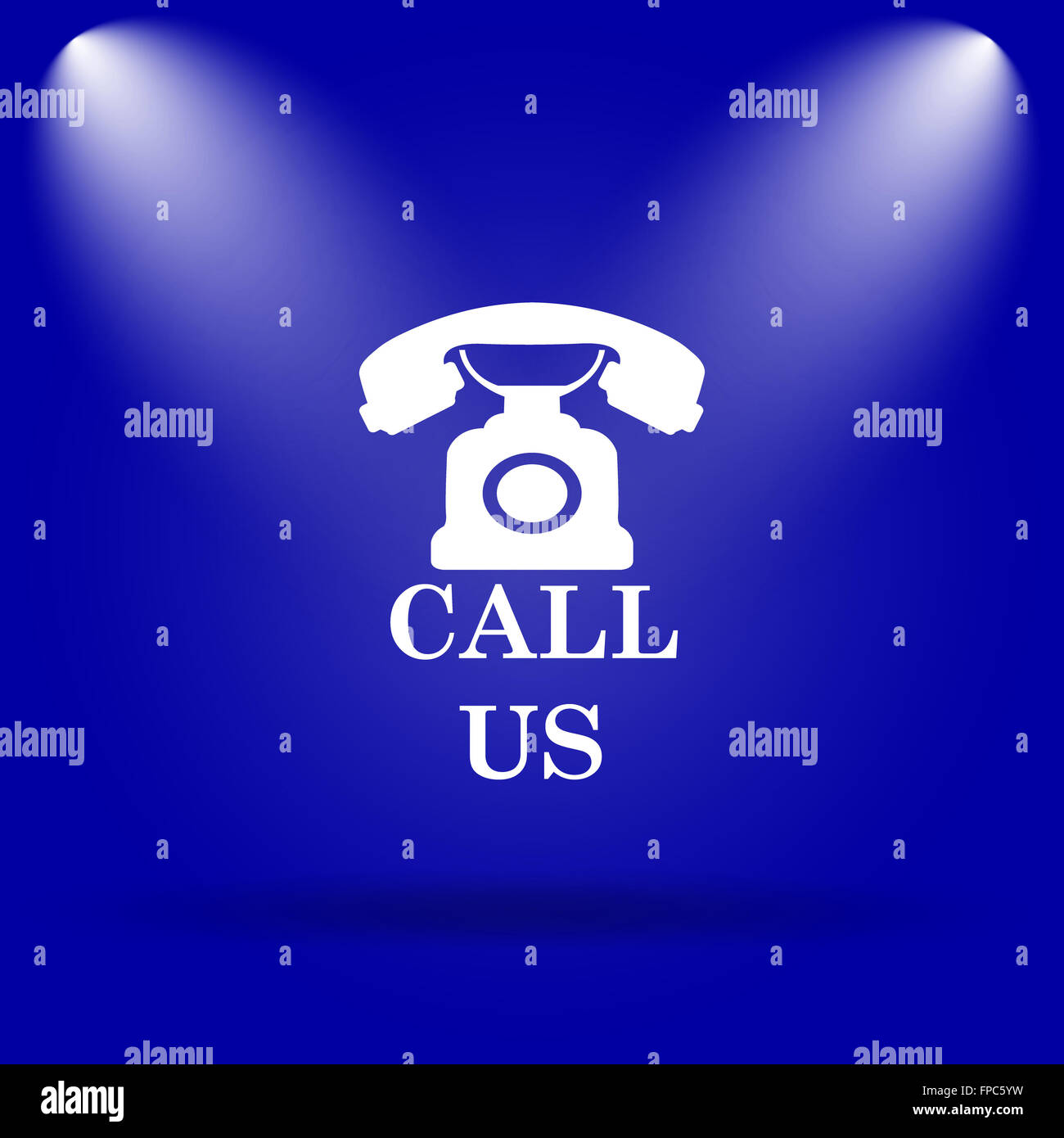 Call us icon flat hi-res stock photography and images - Alamy