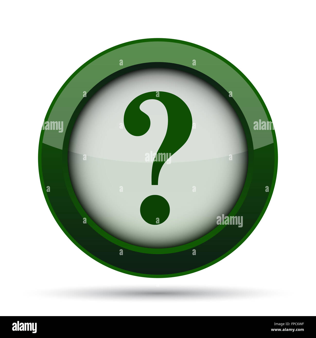 Question mark icon. Internet button on white background Stock Photo - Alamy