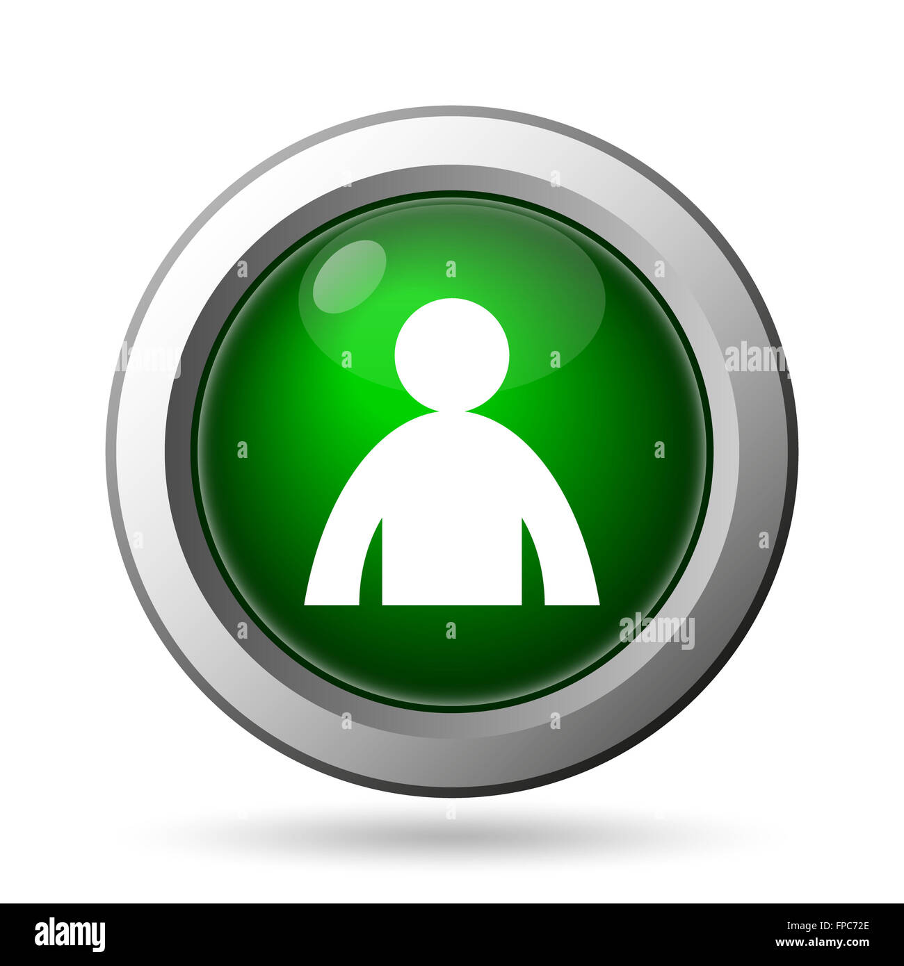 User profile icon. Internet button on white background Stock Photo - Alamy