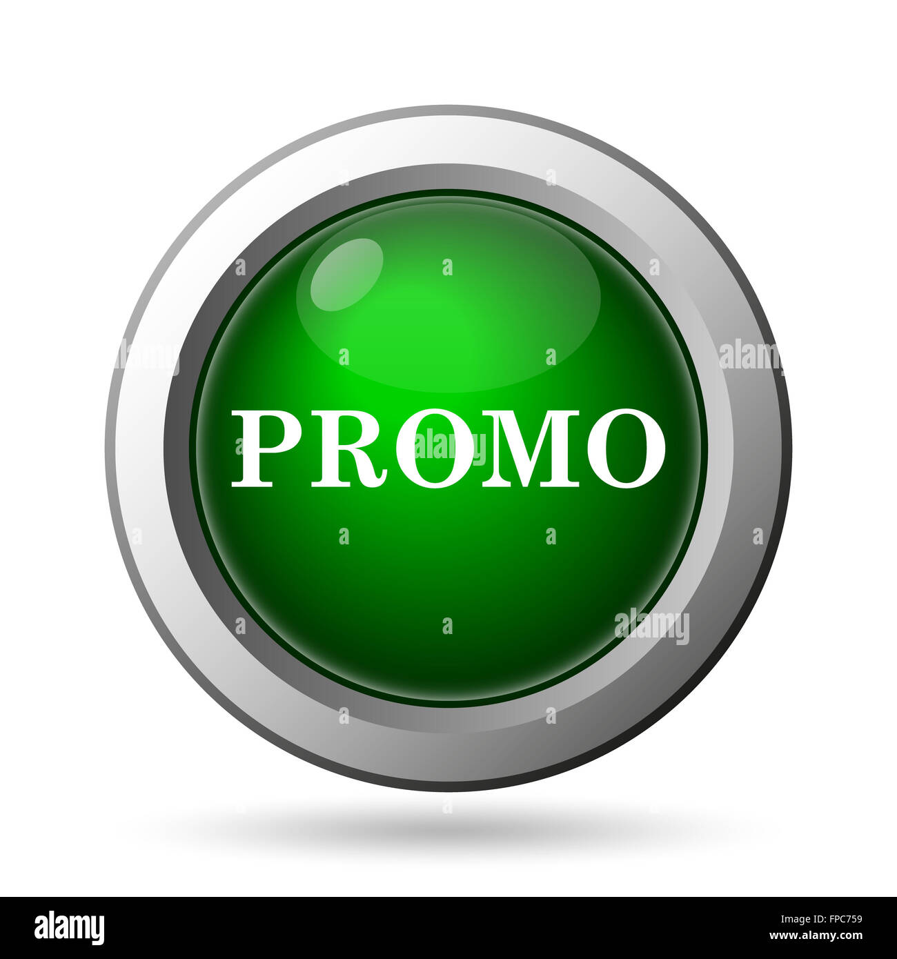 Promo icon. Internet button on white background Stock Photo - Alamy