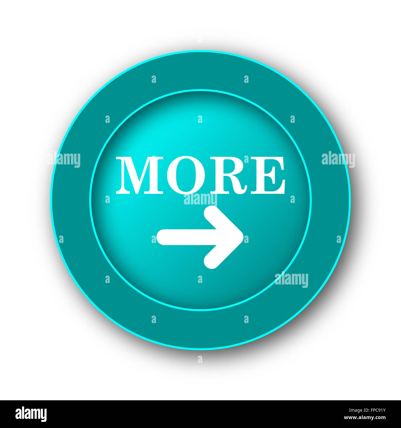 More icon. Internet button on white background Stock Photo - Alamy
