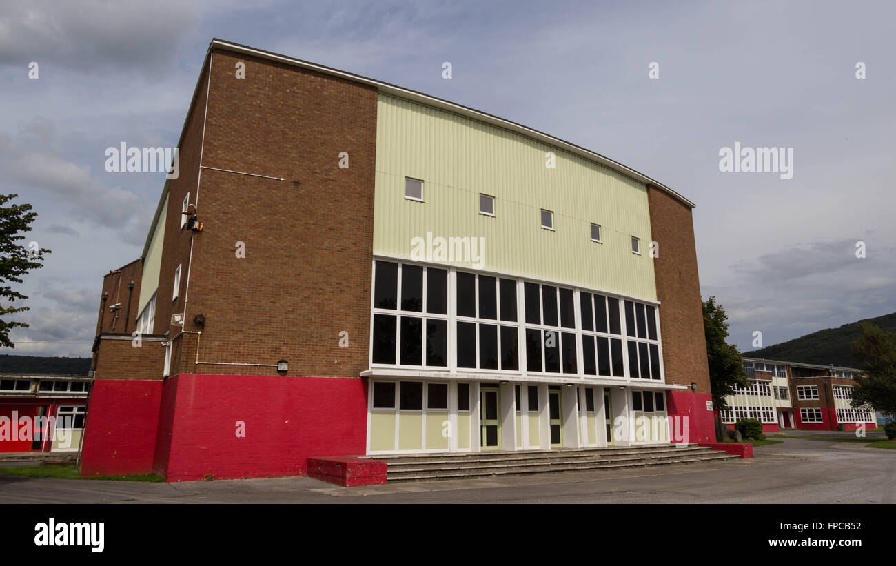 The Great Hall of Sandfields Comprehensive School Stock Photo Alamy