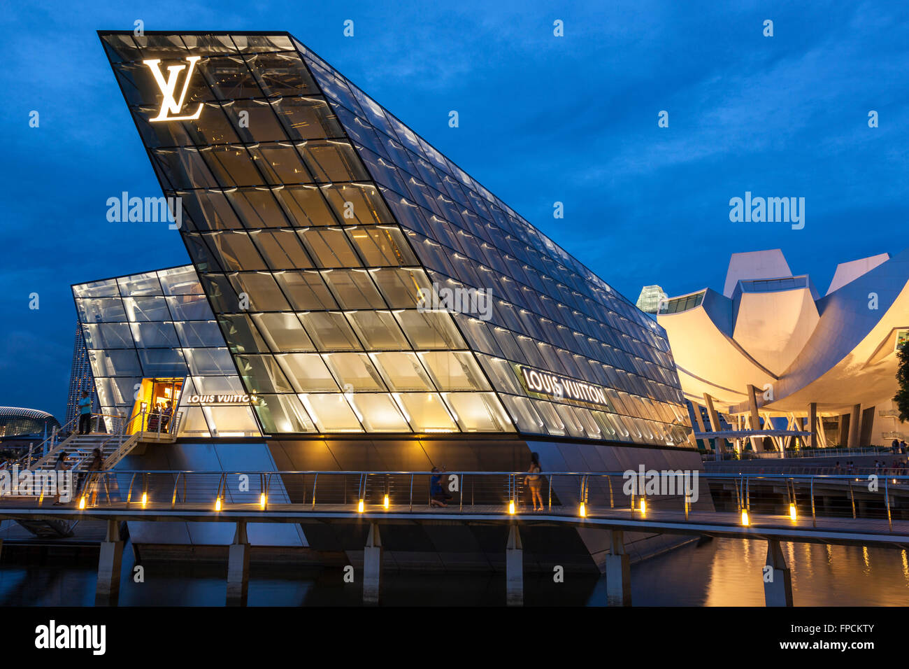 A view of the Louis Vuitton Island Maison in Singapore, the