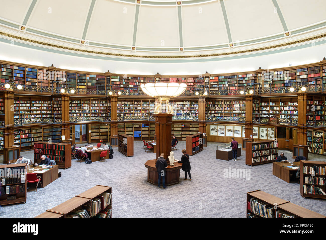 An interior view of the old Liverpool Library, showing the more traditional decor and style compared to the new more modern replacement. Stock Photo