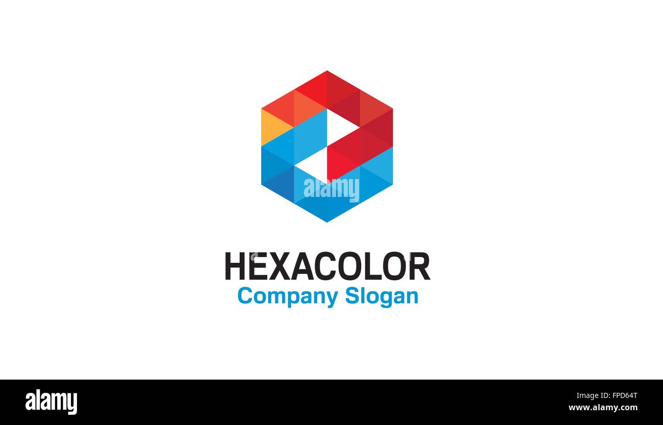 Hexagon Colors Design Illustration Stock Vector Image & Art - Alamy